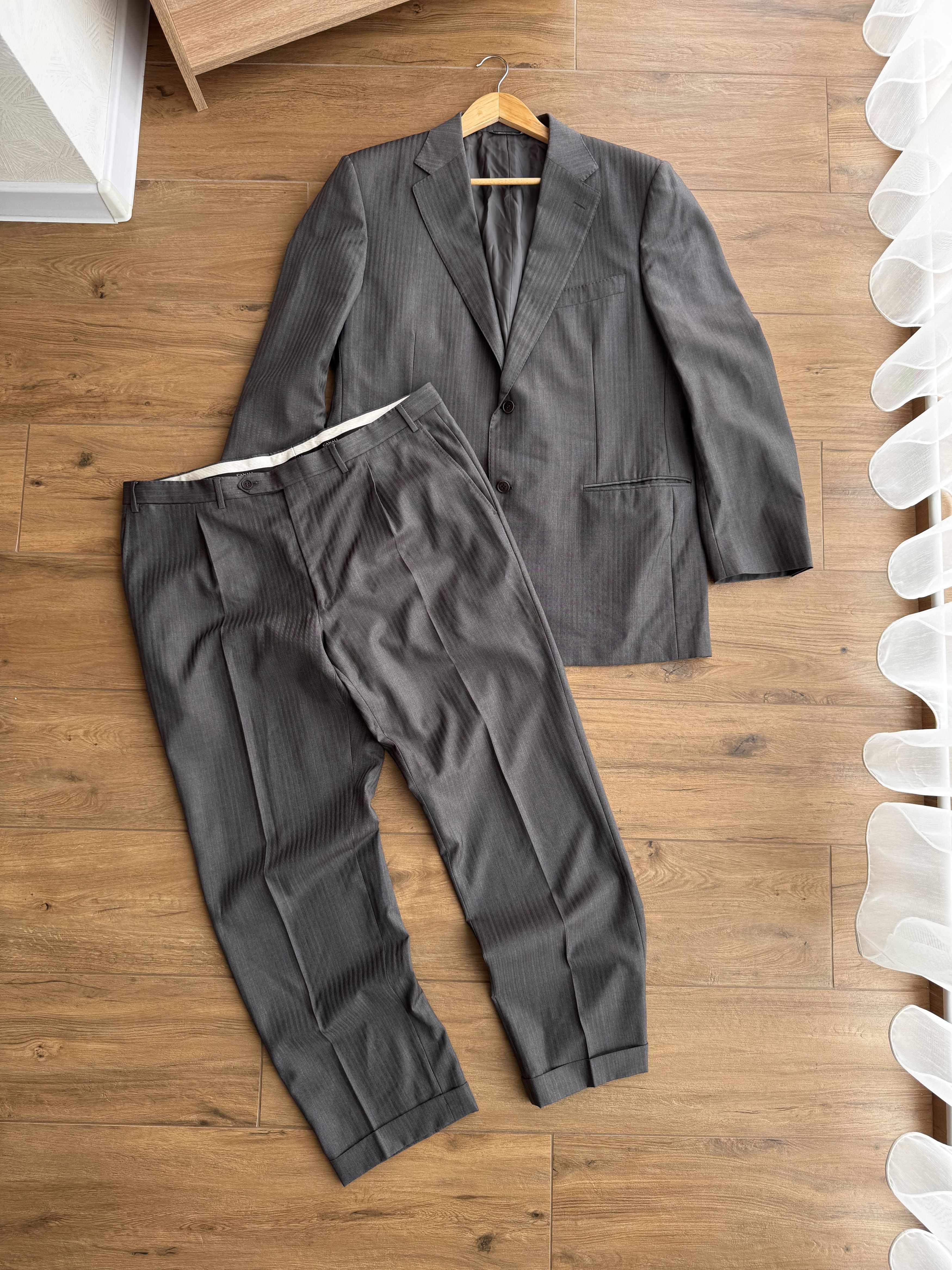 Canali × Vintage Vintage Canali Covela Luxury Pure Wool Formal Suit Size 56R Size 54R - 1 Thumbnail