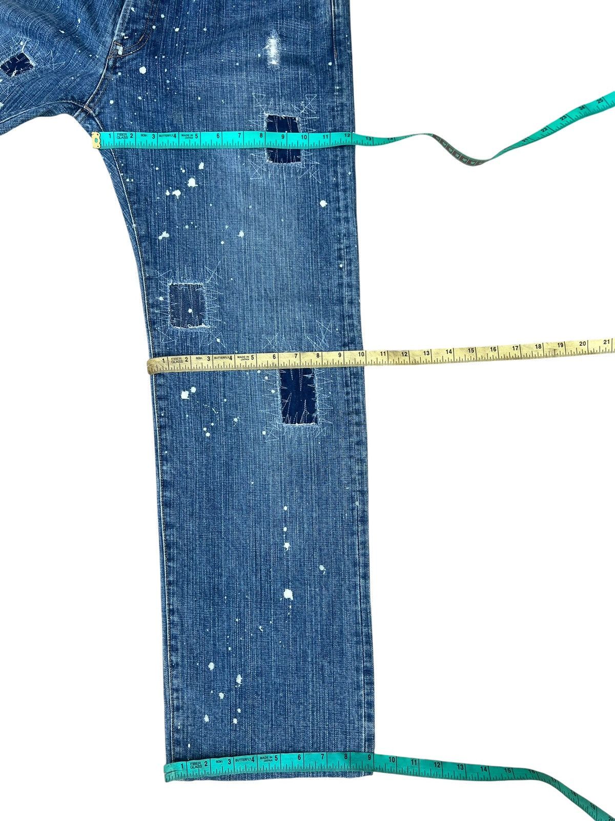 Global Work Global Work Painter Distressed Patchwork Denim Jeans Size US 34 / EU 50 - 5 Thumbnail