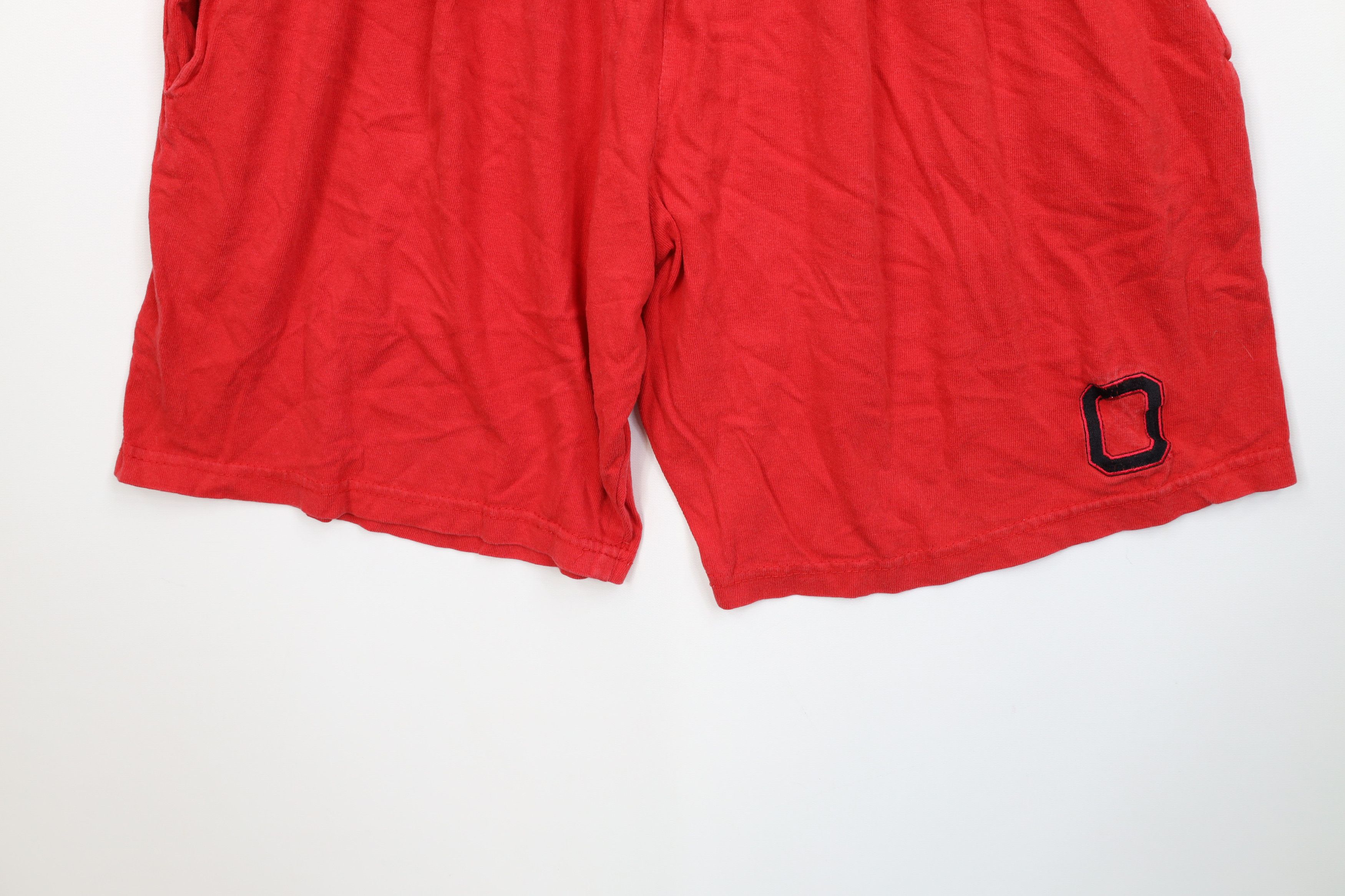 Vintage Vintage 90s University Above Knee Shorts Red Cotton USA Size US 34 / EU 50 - 4 Thumbnail
