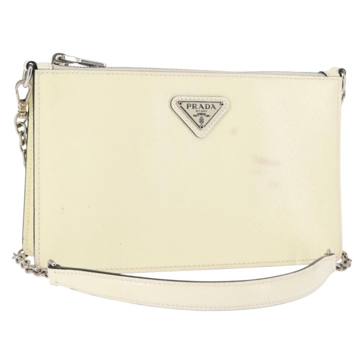 Prada Prada Chain Crossbody Bag Vernice Saffiano Leather Size ONE SIZE - 1 Thumbnail