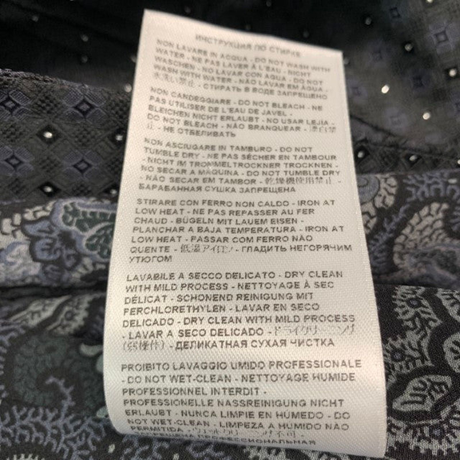 Etro ETRO Size 46 Black Grey Jacquard Polyester Blend Vest Size 46R - 8 Thumbnail