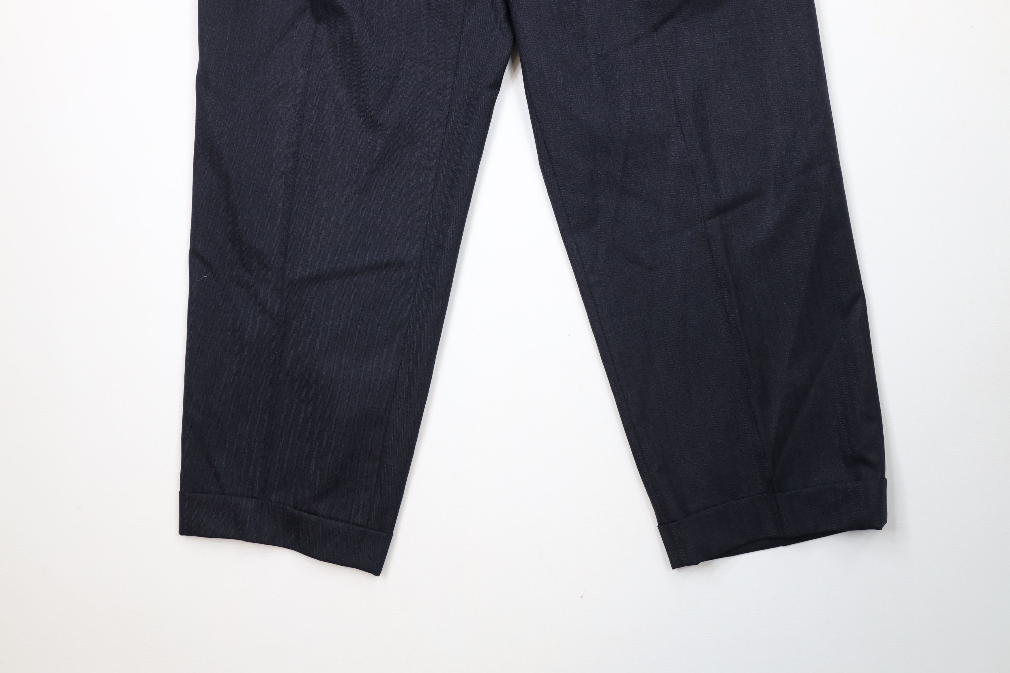 Vintage Vintage 90s Streetwear Herringbone Wide Leg Chino Pants Size US 32 / EU 48 - 4 Thumbnail