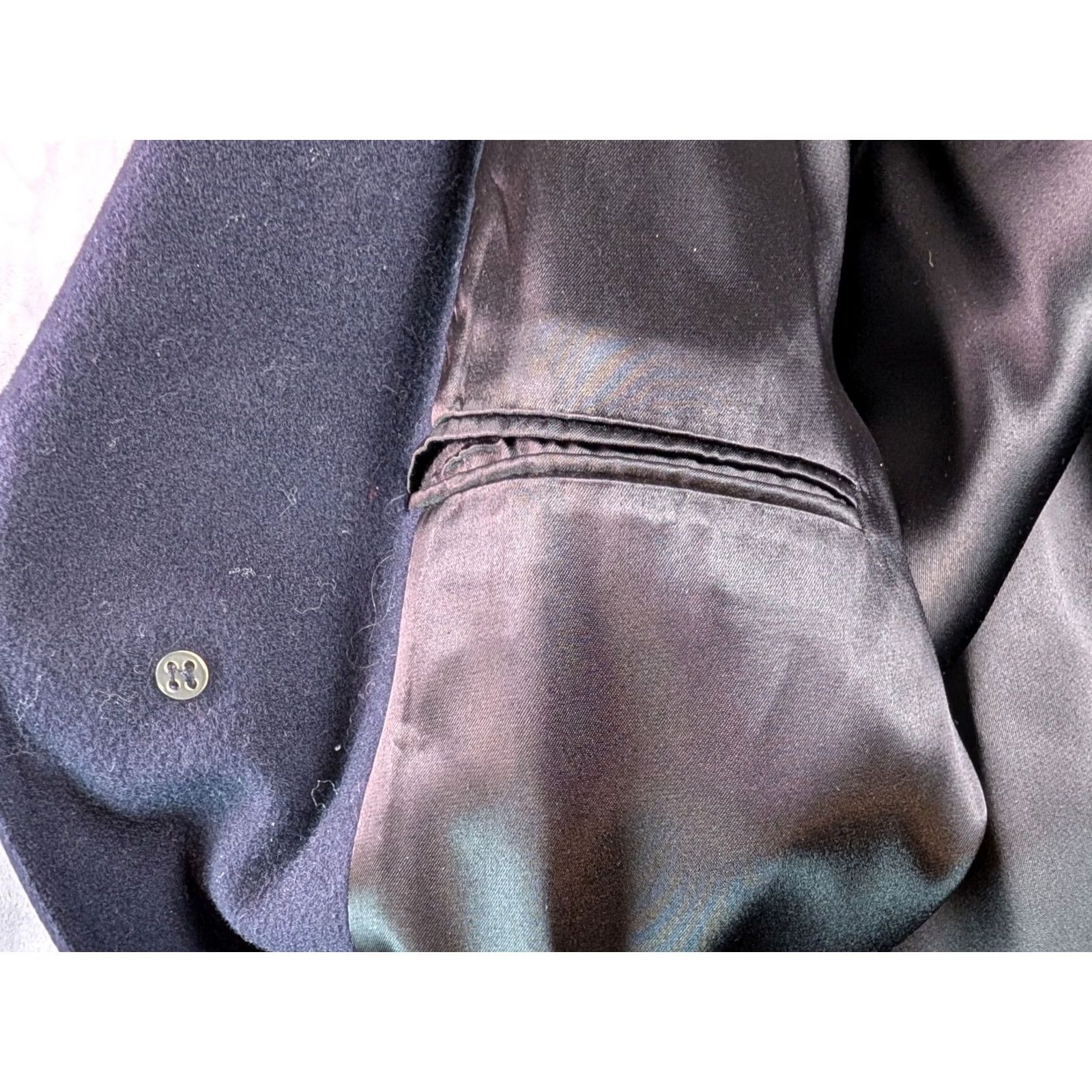 London Fog London Fog Coat Overcoat Men 44R Wool Charcoal Navy Double Breasted Button City Classic 90s Trend Mens Size US S / EU 44-46 / 1 - 5 Thumbnail