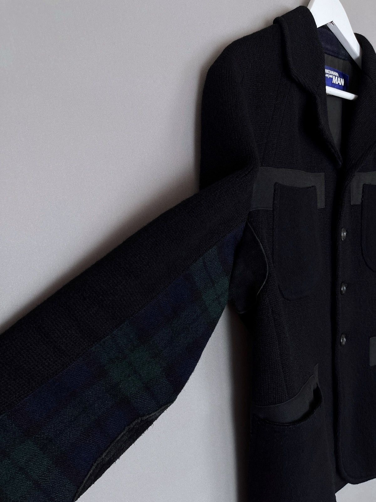 Comme des Garcons × Comme des Garcons Homme Plus × Junya Watanabe 🔥RUNWAY 2011 JUNYA WATANABE WOOL PANELED JACKET Size US L / EU 52-54 / 3 - 14 Thumbnail