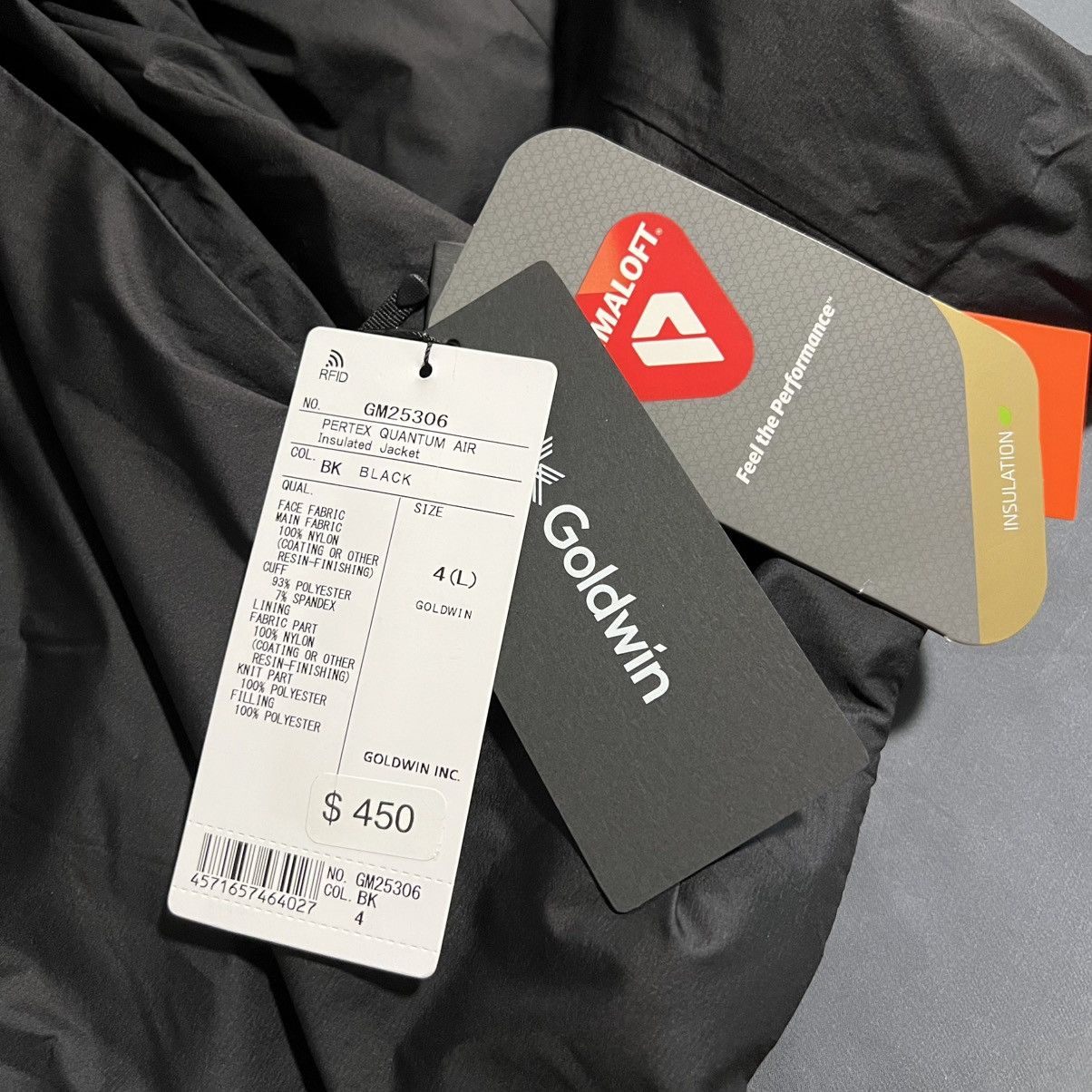 Goldwin Goldwin Pertex Quantum Air Insulated Jacket in Black Size US L / EU 52-54 / 3 - 5 Thumbnail