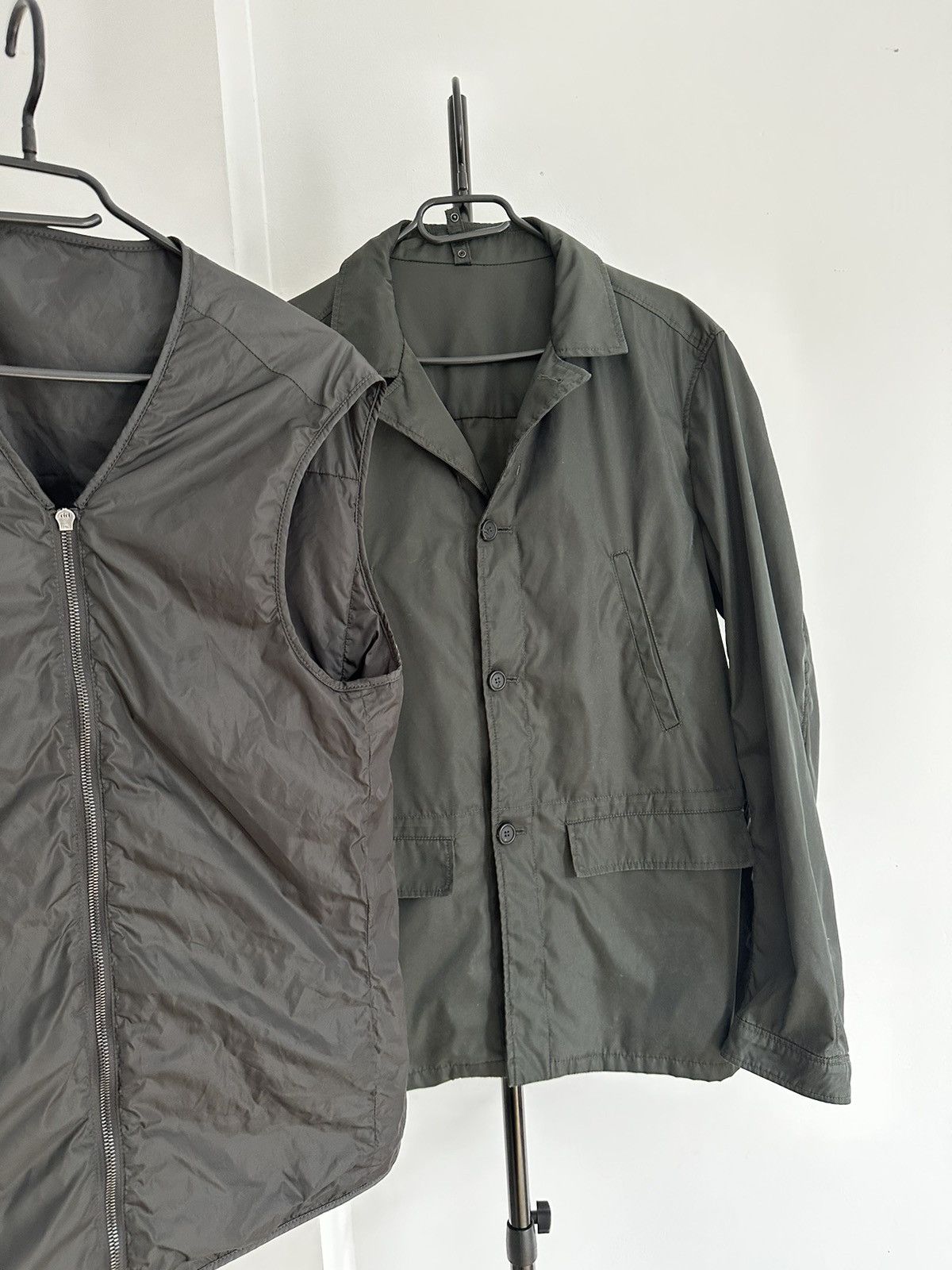 Prada Prada Black Tab Dark Green Jacket with Lining Size US L / EU 52-54 / 3 - 3 Thumbnail