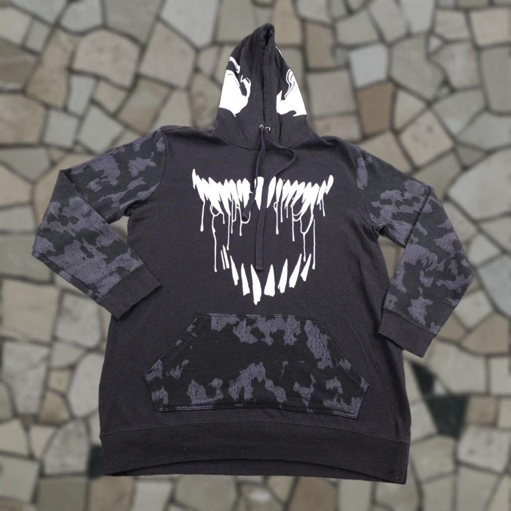 Vintage Marvel Venom Hoodie Womens Large Black Camo Her Universe Pullover Sweatshirt Size L / US 10 / IT 46 - 1 Thumbnail