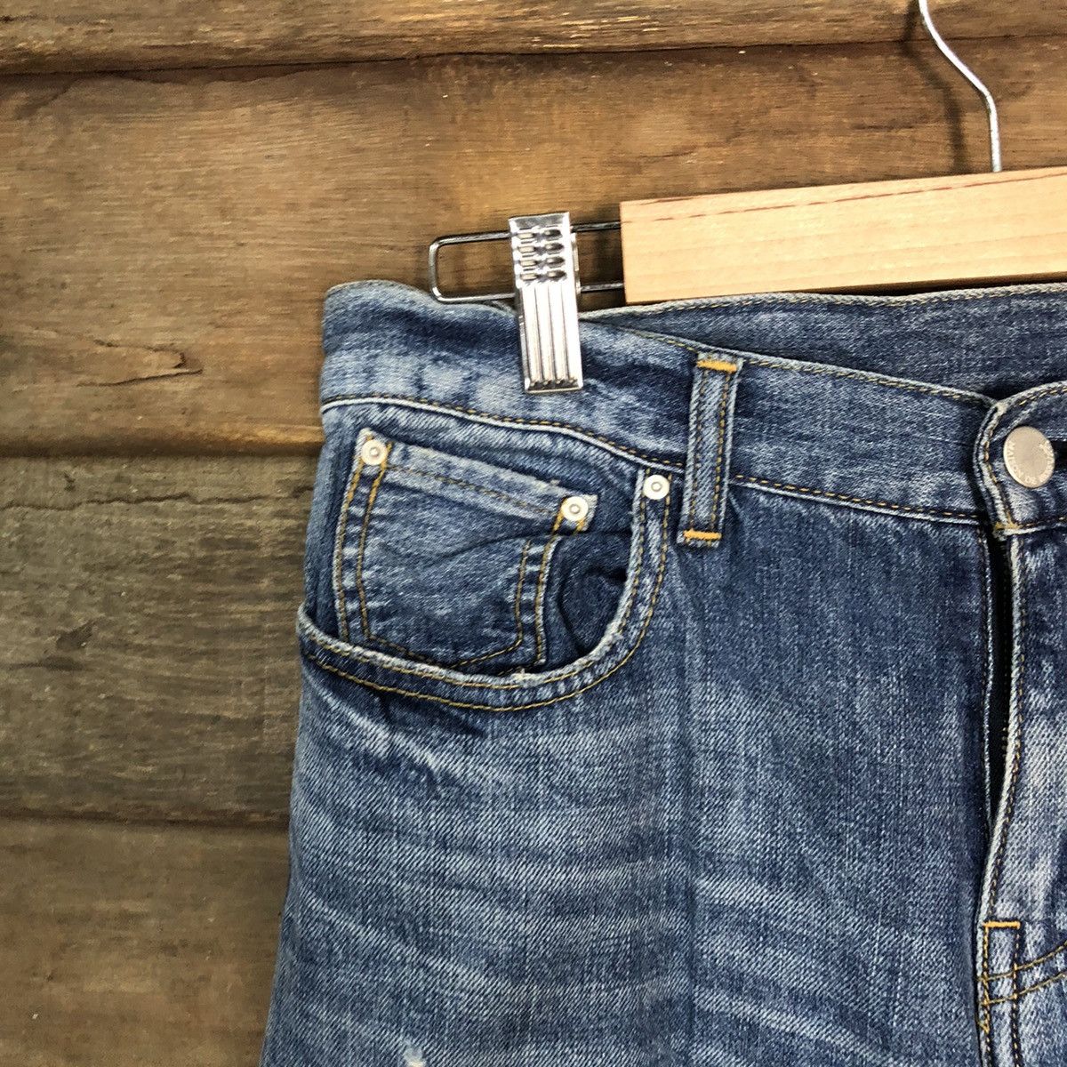 Japanese Brand Mausonde Reefur ripped distressed Blue Denim Pants #7382 Size 30" / US 8 / IT 44 - 4 Thumbnail