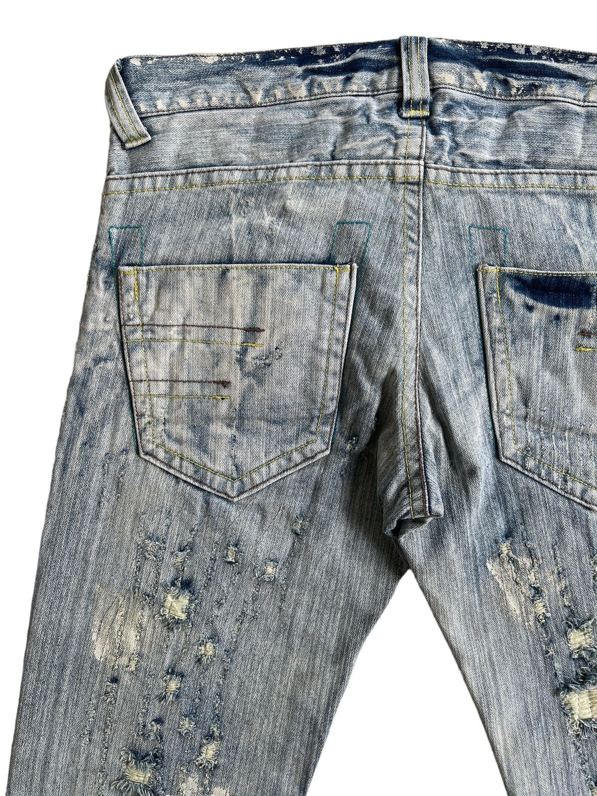 Japanese Brand Japanese Crazy Flare Ripped Distressed LGB Style Denim Size US 34 / EU 50 - 9 Thumbnail