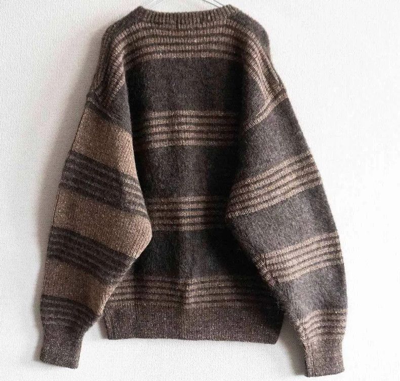Issey Miyake issey miyake size:one size Brown wool blend sweater Size US M / EU 48-50 / 2 - 2 Thumbnail