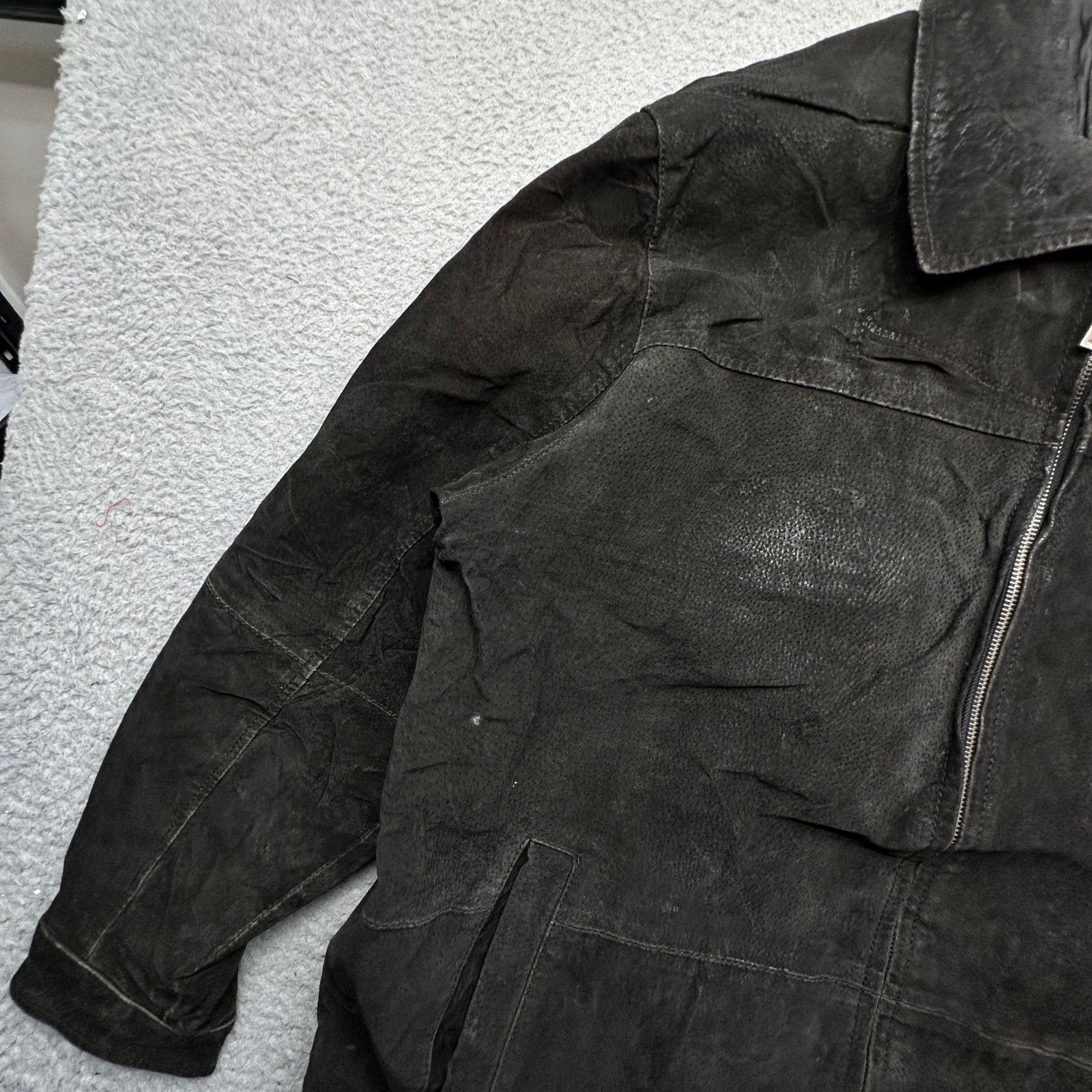 Other VTG Boston Harbor Suede Black Leather Full Zip Jacket Large Size US L / EU 52-54 / 3 - 11 Thumbnail