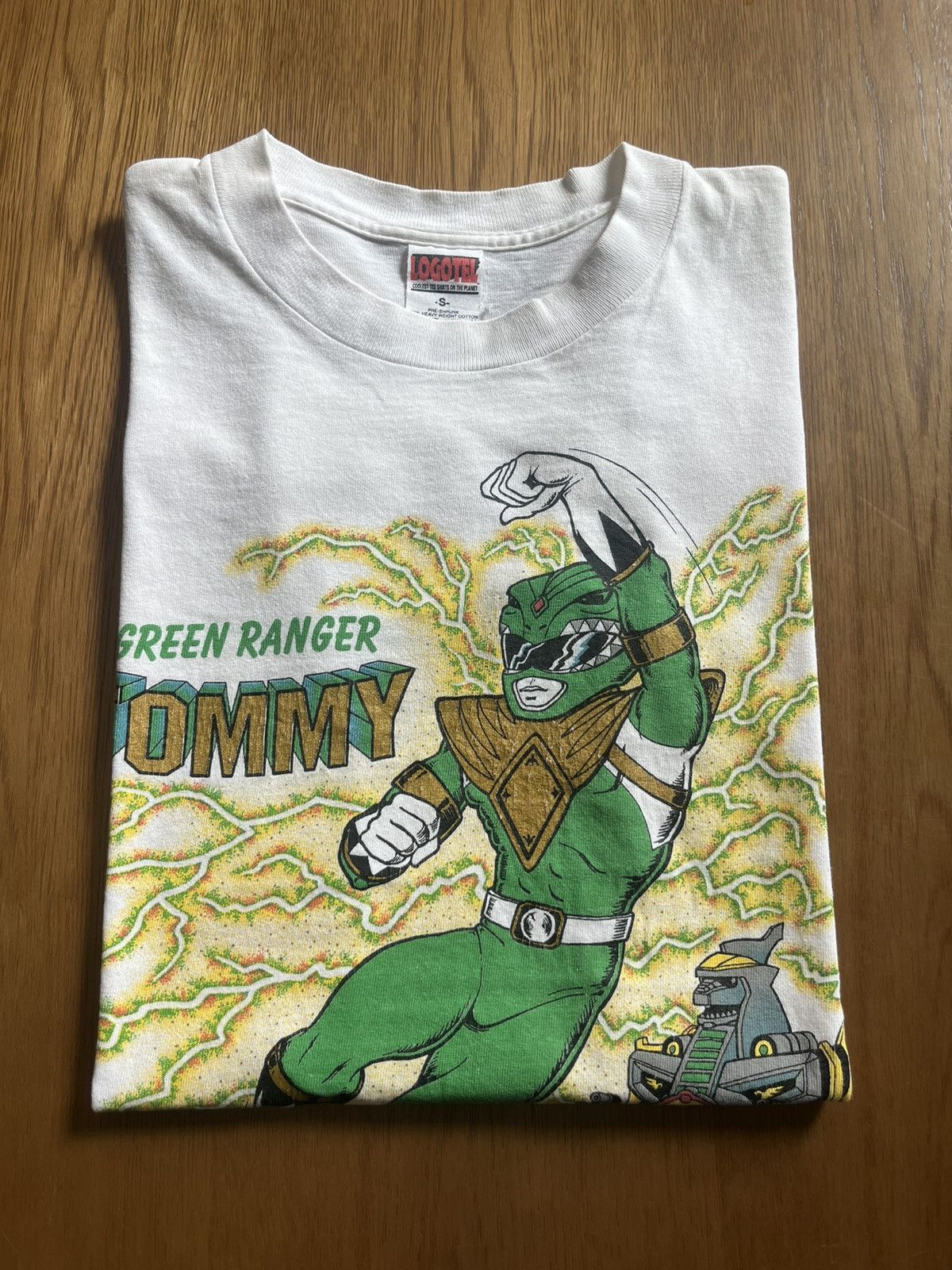 Vintage Vintage Green Ranger TOMMY Power Ranger 1994’s Saban Tshirt Size US S / EU 44-46 / 1 - 1 Thumbnail