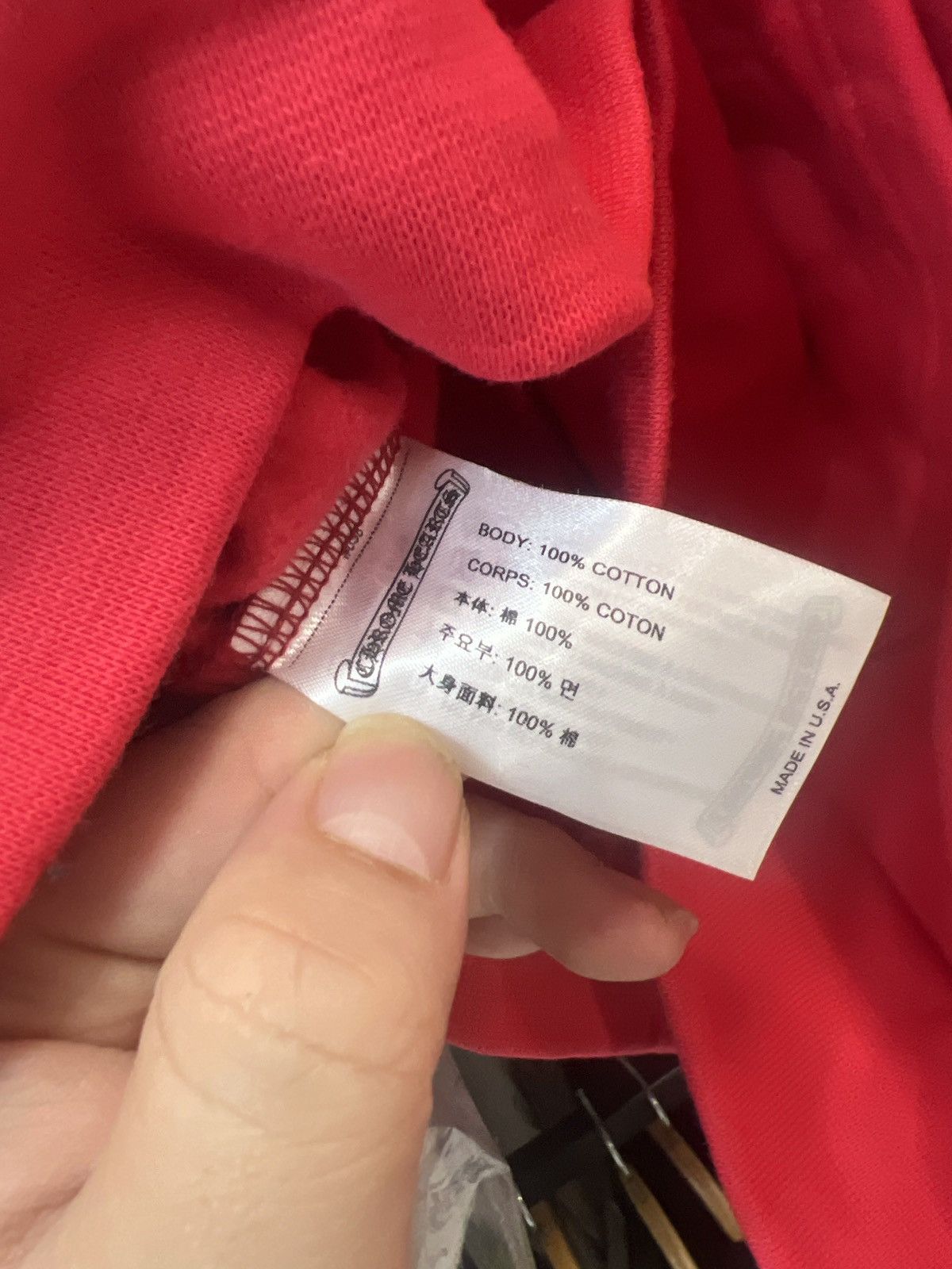 Chrome Hearts New Chrome Hearts Scroll Logo Red Hoodie Size US L / EU 52-54 / 3 - 3 Thumbnail