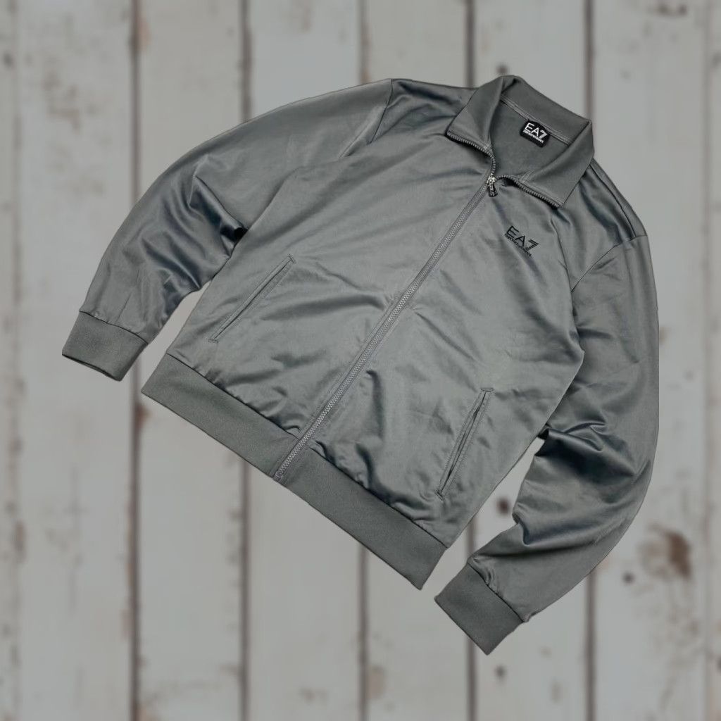 Emporio Armani Emporio Armani EA7 Track Jacket Men M Grey Size US M / EU 48-50 / 2 - 1 Thumbnail