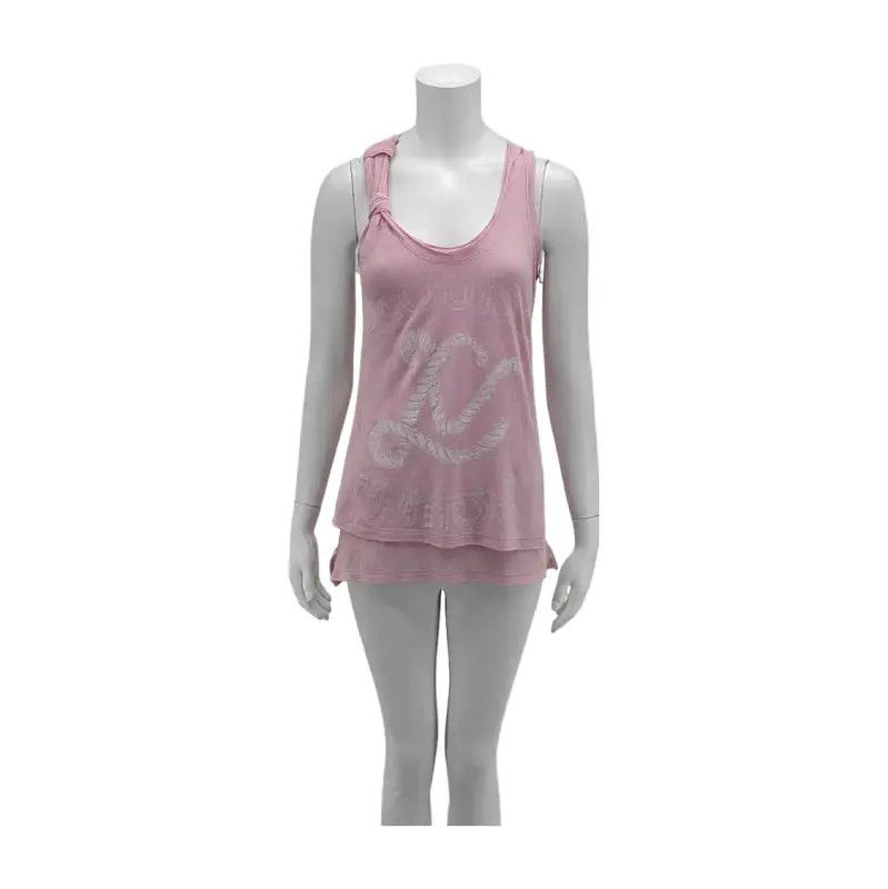 Louis Vuitton Louis Vuitton Pink Cotton Tank Top for Women 0089 Size XS / US 0-2 / IT 36-38 - 1 Thumbnail