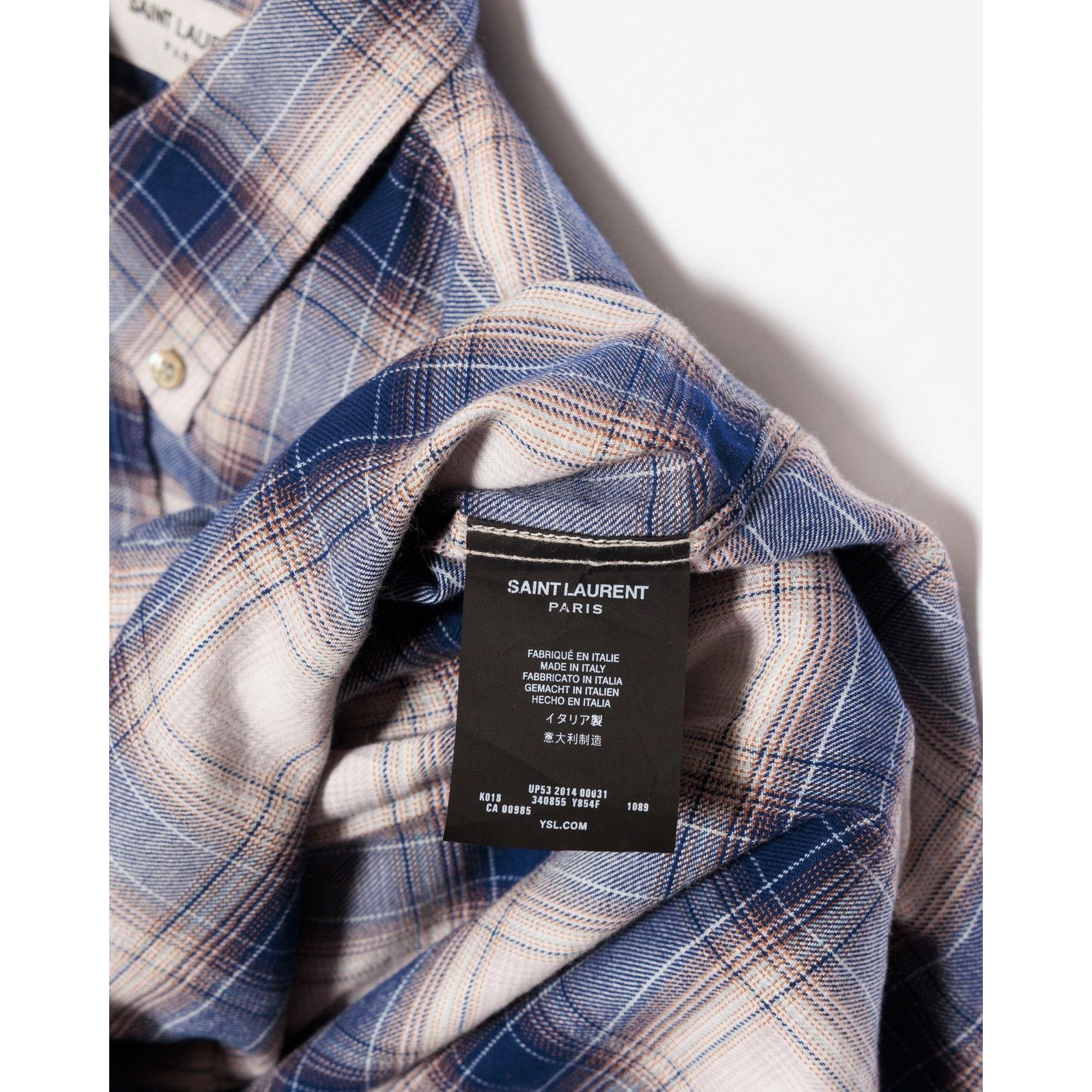 Saint Laurent Paris Saint Laurent Paris Flannel Hedi Slimane Size US M / EU 48-50 / 2 - 6 Thumbnail