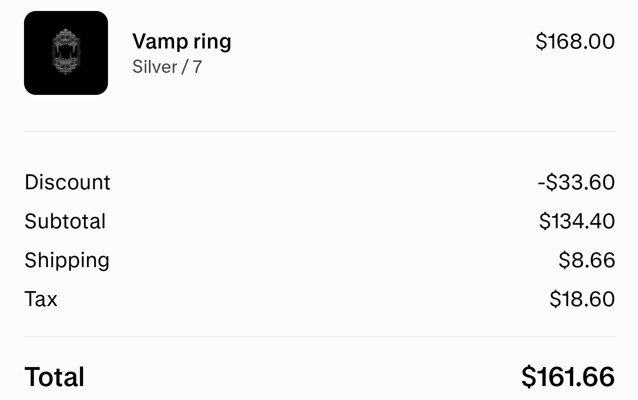 Other Project Comte - Vamp Ring - .925 Silver - Size 7 Size ONE SIZE - 4 Thumbnail