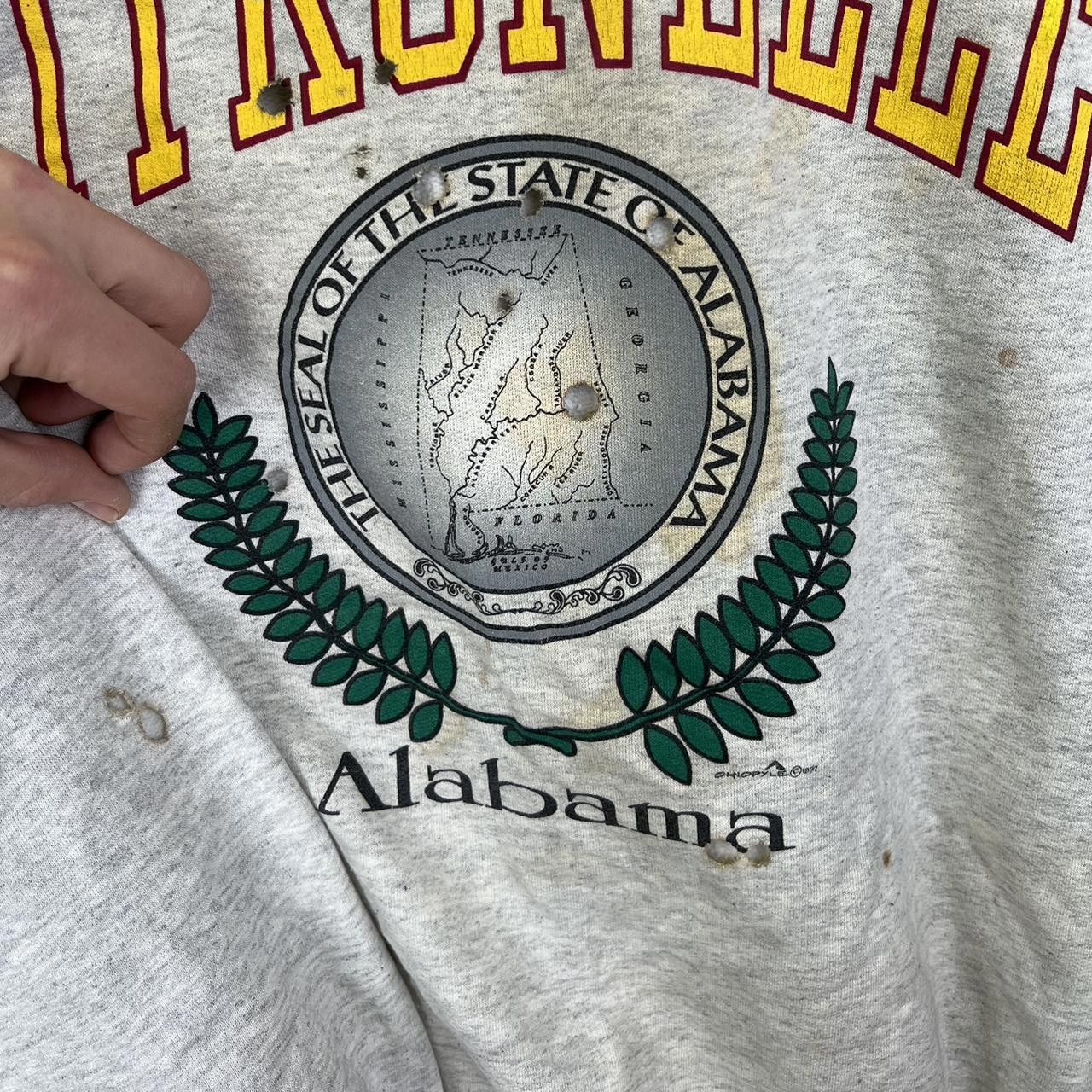 Hanes Citronelle Alabama Vintage Sweatshirt 90s Hanes Size US XL / EU 56 / 4 - 4 Thumbnail
