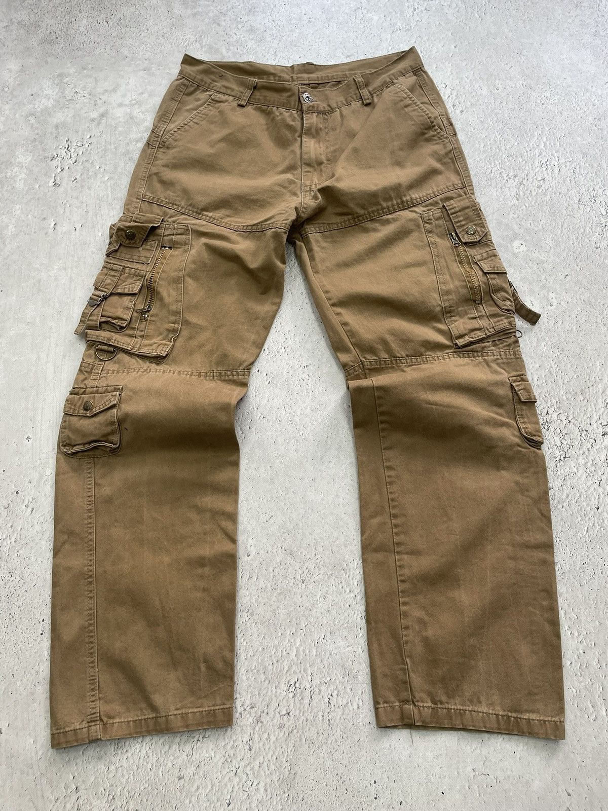 If Six Was Nine Cargo brown Multipocket ifsixwasnine style pants y2k Size US 32 / EU 48 - 2 Thumbnail