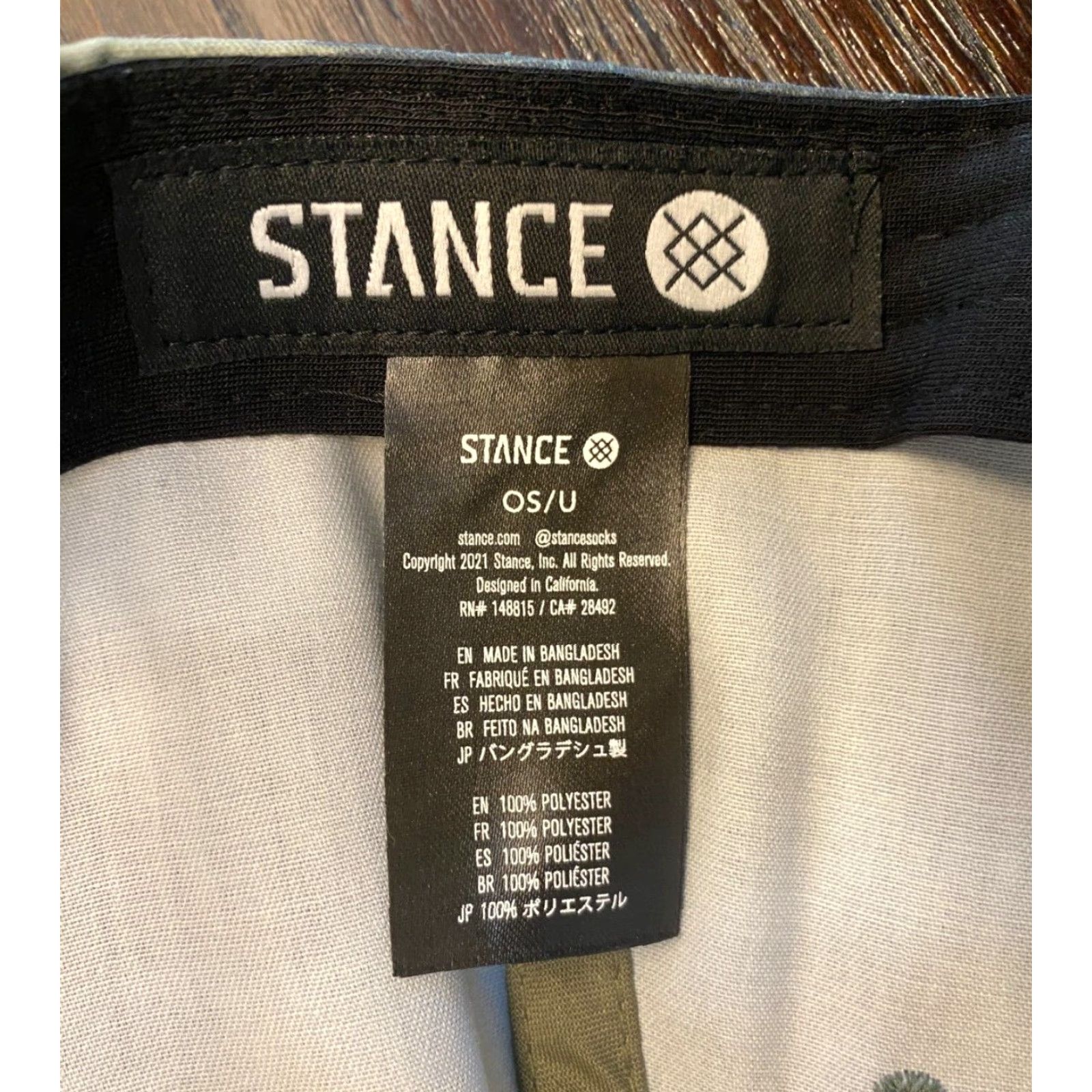 Vintage Stance Icon Hat Mens One Size Green Camo Snapback Adjustable Size ONE SIZE - 7 Thumbnail