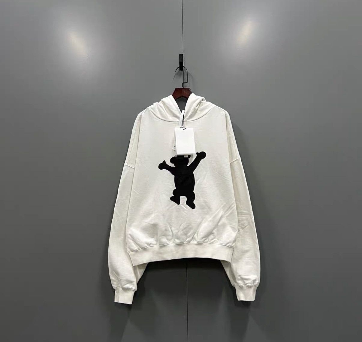 WE11DONE WE11DONE Teddy Bear Cartoon Printed Hoodie J41 Size US S / EU 44-46 / 1 - 1 Thumbnail