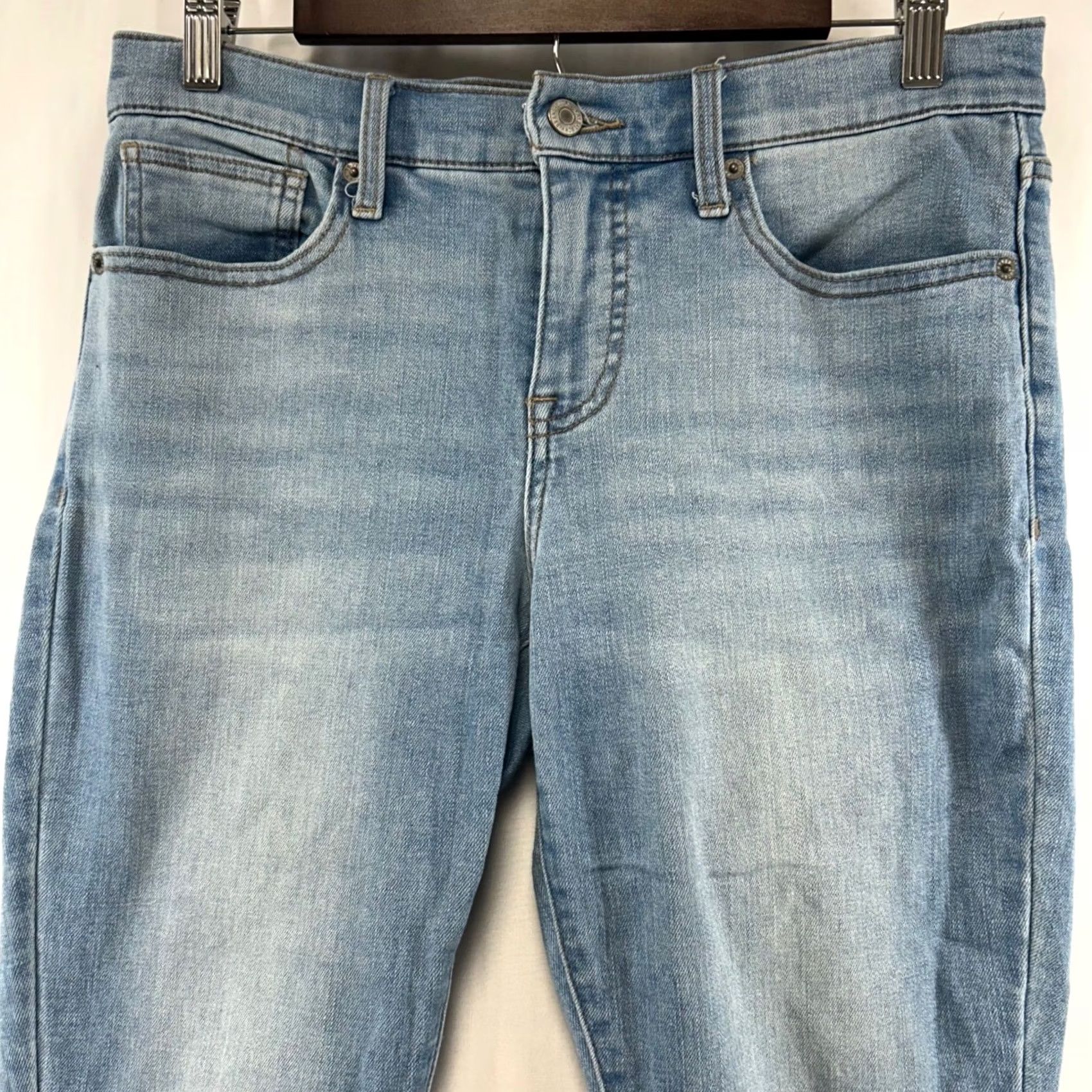 Lucky Brand Lucky Brand Ava Skinny Jeans Womens 8/29 Blue Mid Rise Raw Hem Size 30" / US 8 / IT 44 - 2 Thumbnail