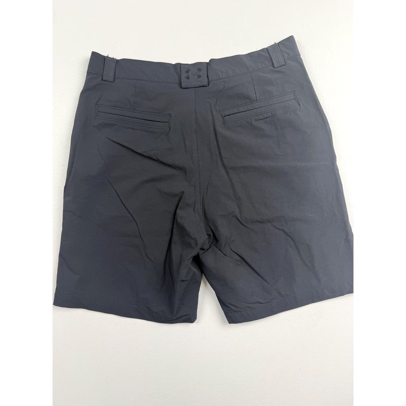 Under Armour Under Armour Chino Shorts Mens Gray Microfiber Stretch 9 Inseam Golf Casual Read Size US 32 / EU 48 - 2 Thumbnail