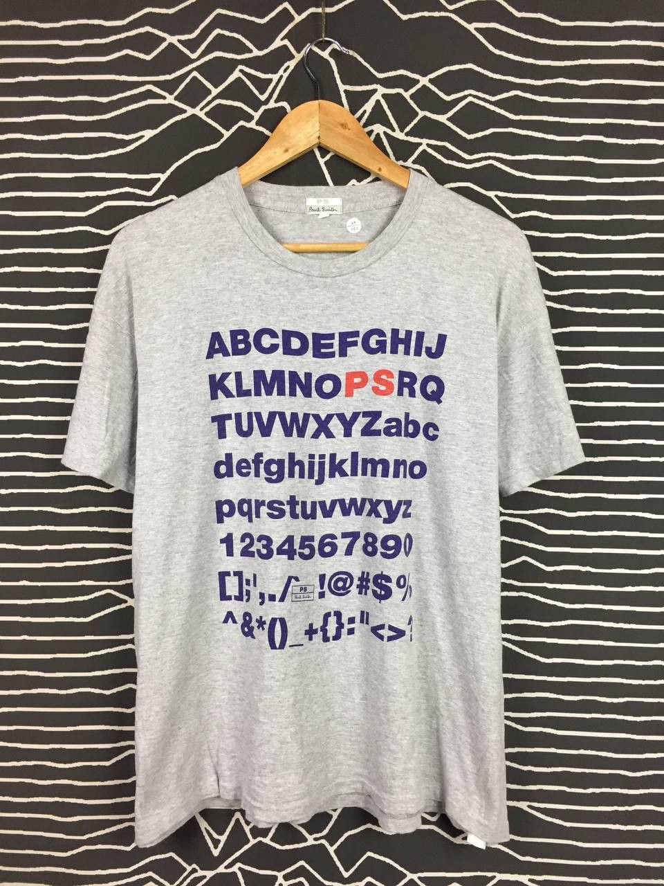 Designer × Paul Smith × Vintage Vtg Paul Smith Alphanumeric Characters Graphic Tee Size US XL / EU 56 / 4 - 2 Thumbnail
