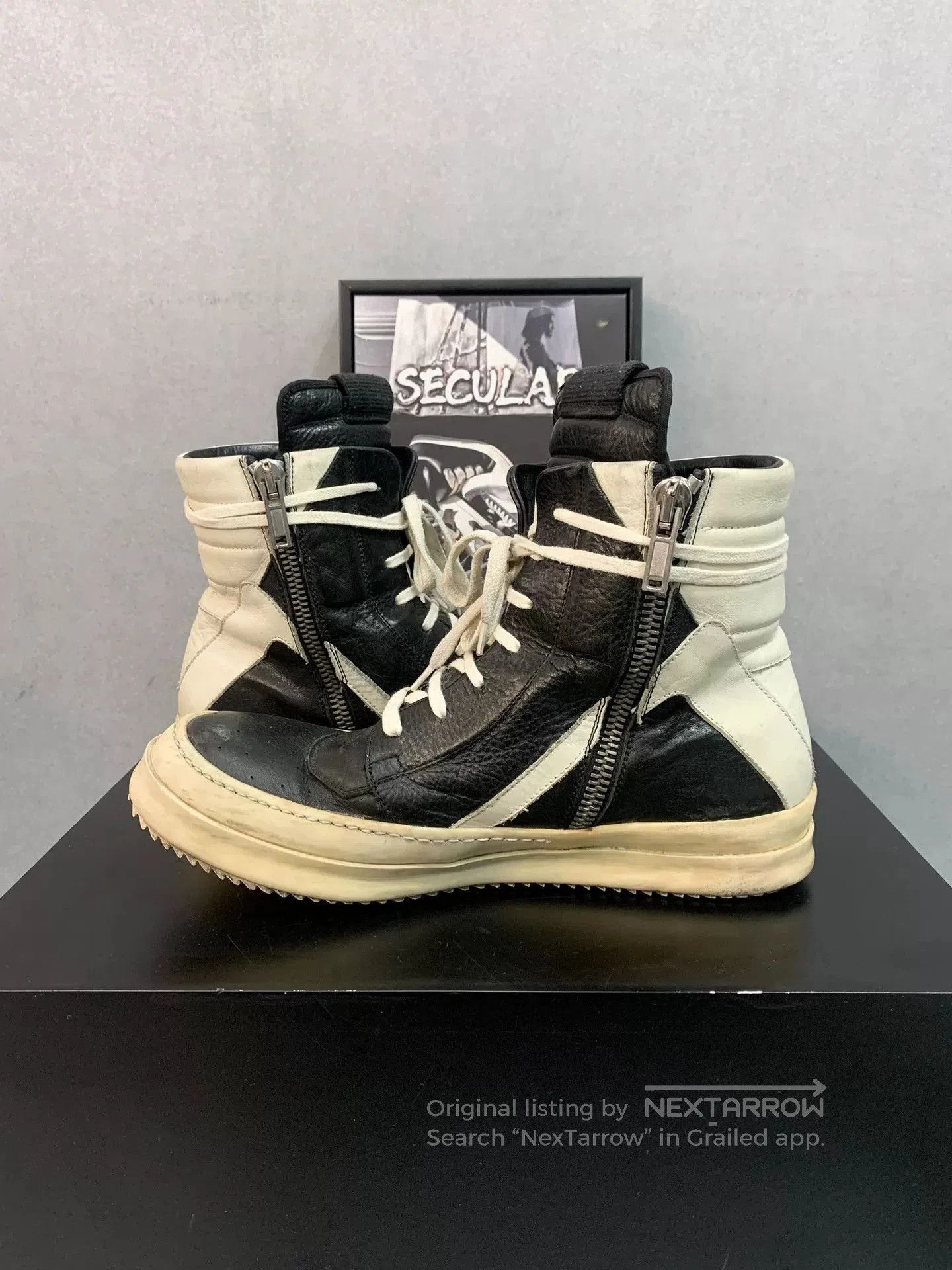 Rick Owens Rick Owens Geobasket High Top Sneakers. Size US 10 / EU 43 - 6 Thumbnail