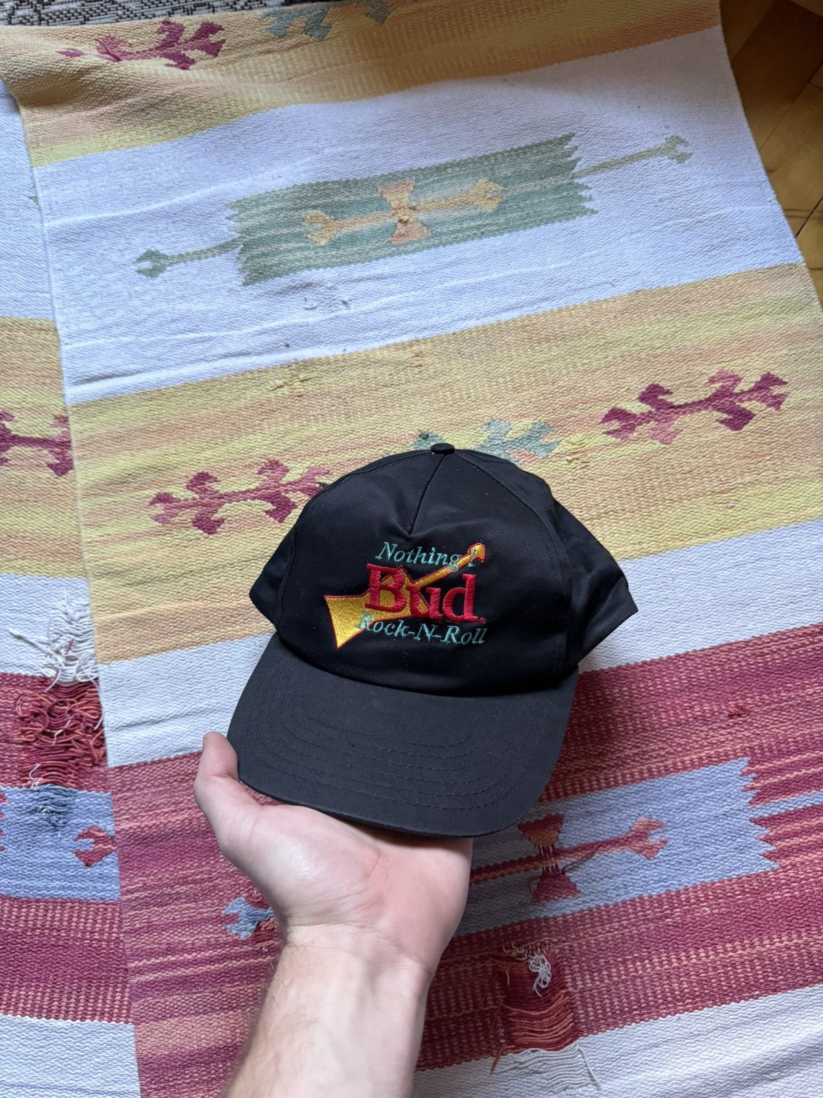 Band Tees Vintage 90’s Bud Budweiser Rock N’ Roll Hat Size ONE SIZE - 3 Thumbnail
