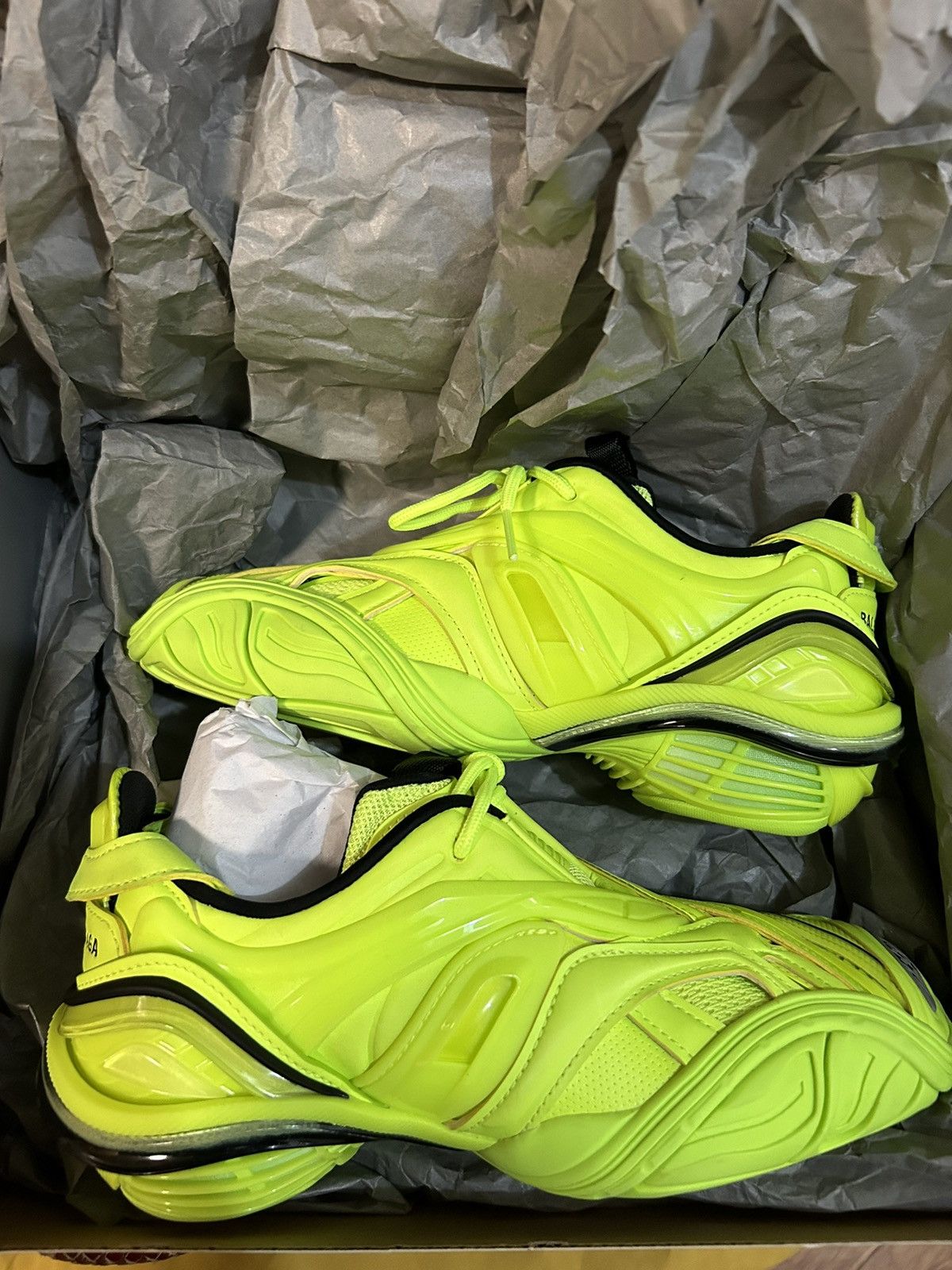 image of Balenciaga Tyrex Shoes in Flourescent Green, Women's (Size 6)
