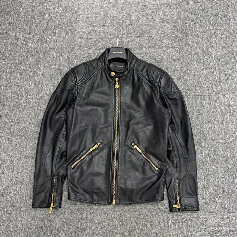 Versace Versace Motorcycle leather jacket Size US M / EU 48-50 / 2 - 1 Thumbnail