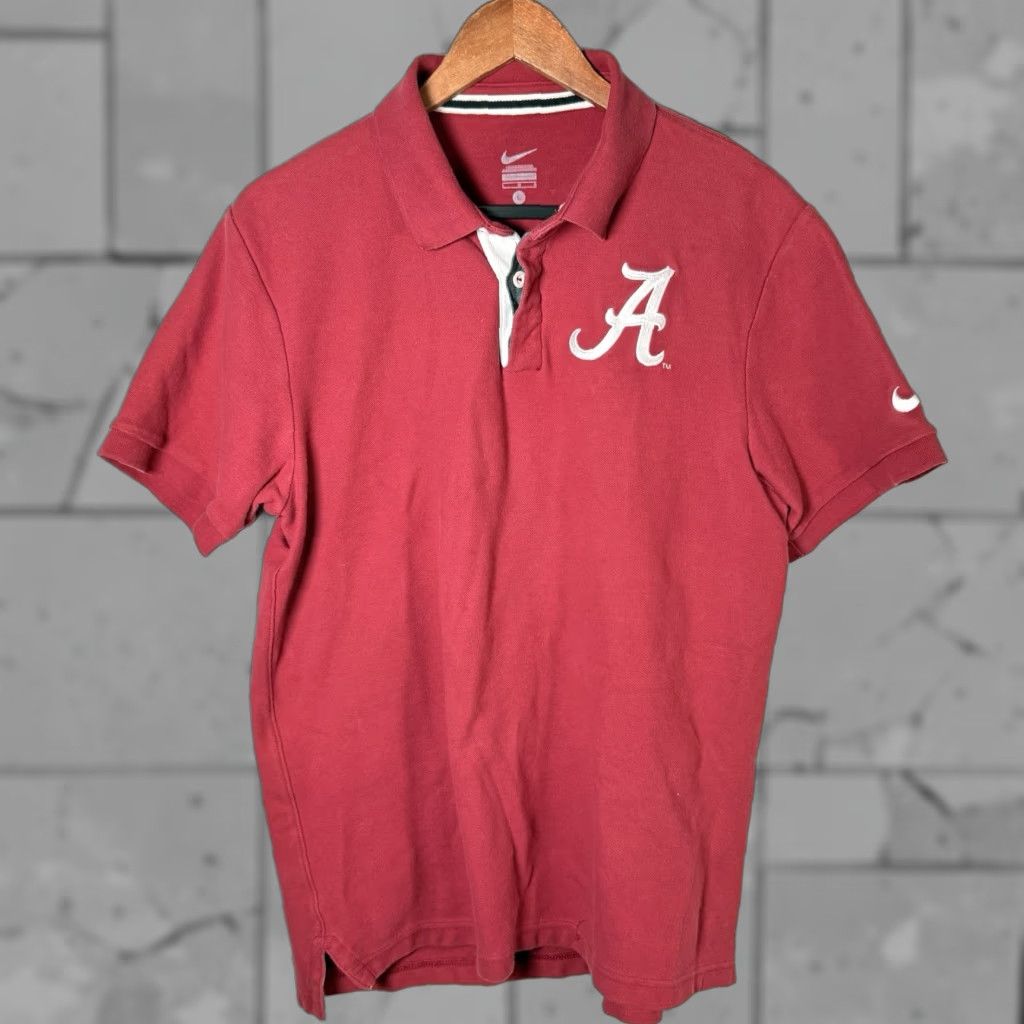 Nike Nike Polo Shirt Mens Size L Red Cotton Casual Alabama Size US L / EU 52-54 / 3 - 1 Thumbnail