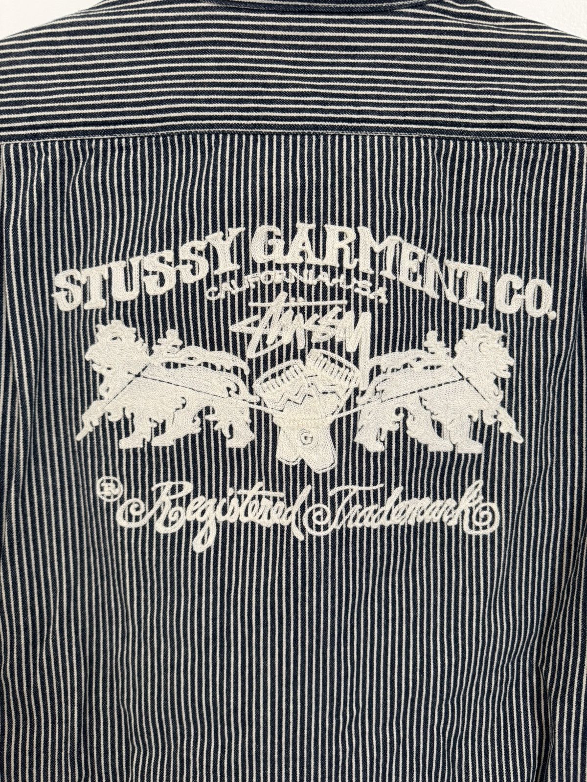Stussy Stussy Workgear Pinstripe Button Up Shirt - Large Size US L / EU 52-54 / 3 - 5 Thumbnail