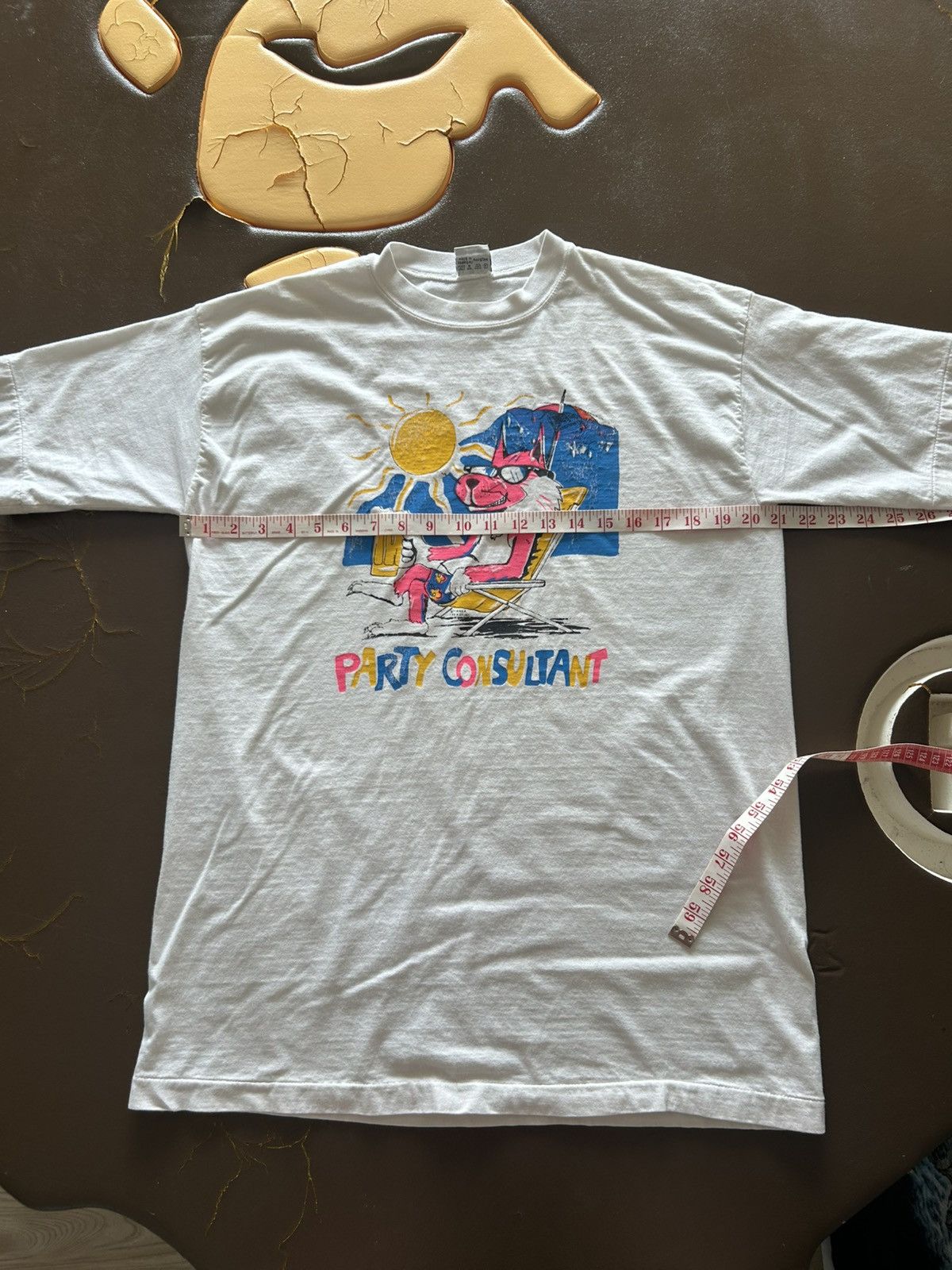 Vintage Vintage Party Consultant Drinking Summer Tee White Size US L / EU 52-54 / 3 - 7 Thumbnail
