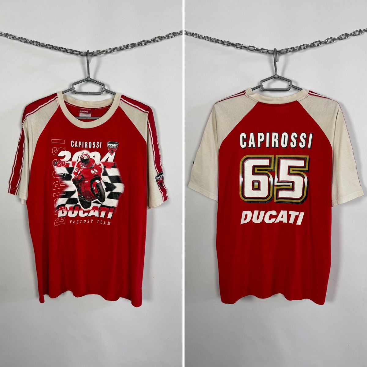 Ducati Ducati Corse Racing T-Shirt Capirossi Factory Team Moto XL Size US XL / EU 56 / 4 - 1 Thumbnail