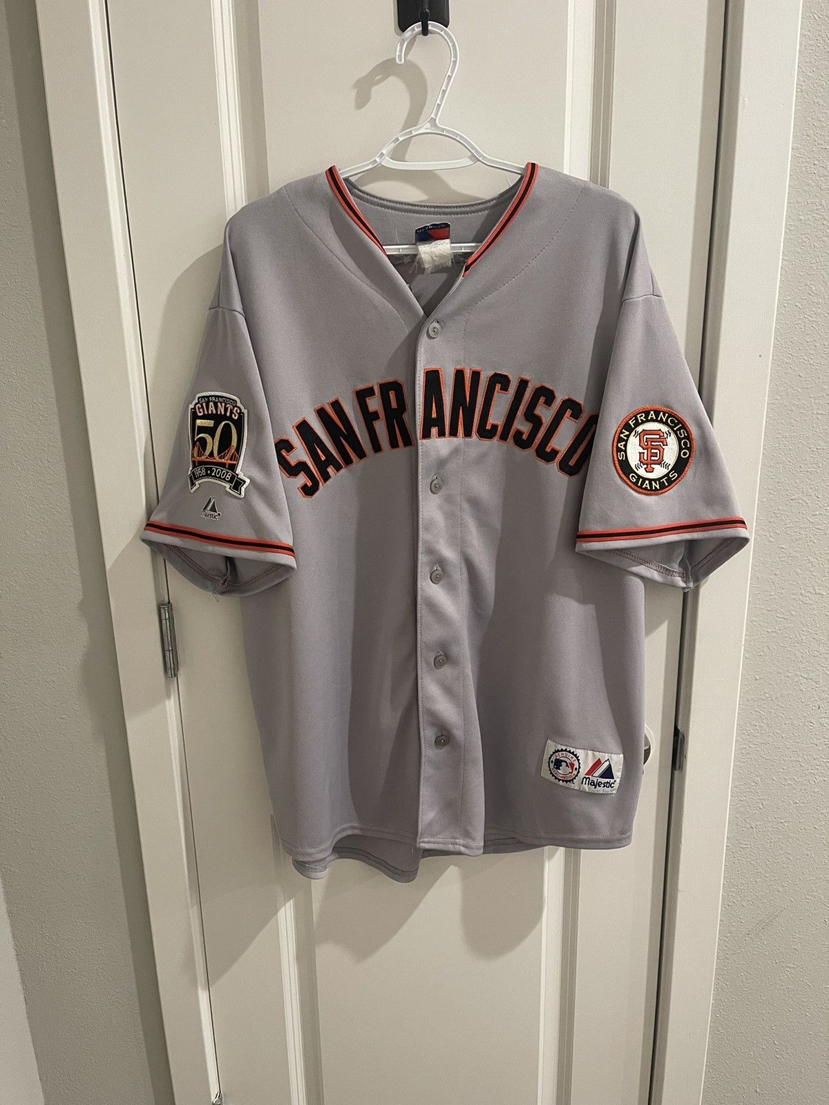 Majestic, Shirts, Vintage Mlb San Francisco Giants Barry Bonds Sewn  Baseball Jersey By Majestic