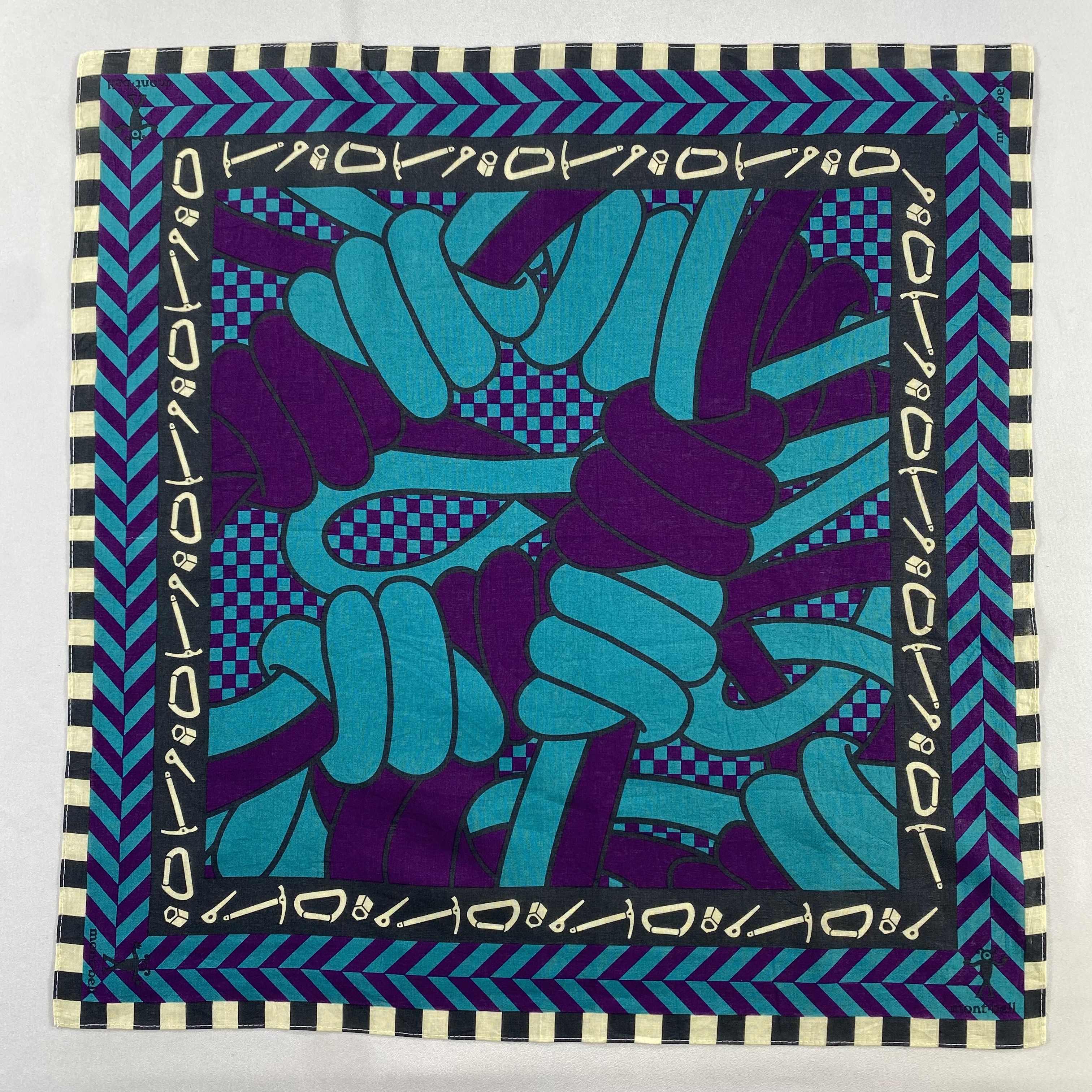 Montbell × Vintage Montbell Handkerchief / Neckerchief / Bandana-P1391 Size ONE SIZE - 1 Thumbnail