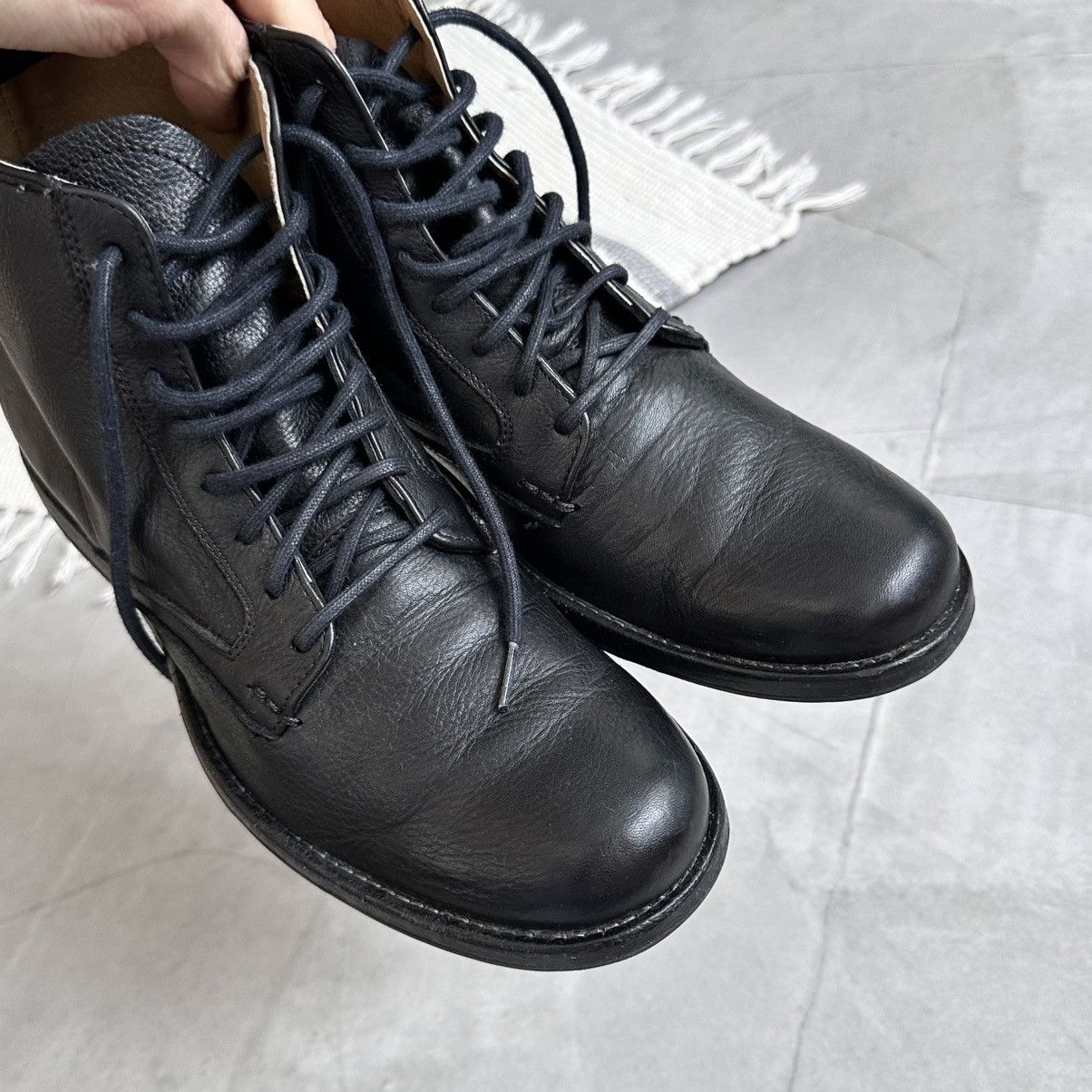 Dirk Bikkembergs Frye Phillip Lace Up Combat Biker Boots Viberg Vibe Size US 7.5 / EU 40-41 - 8 Thumbnail