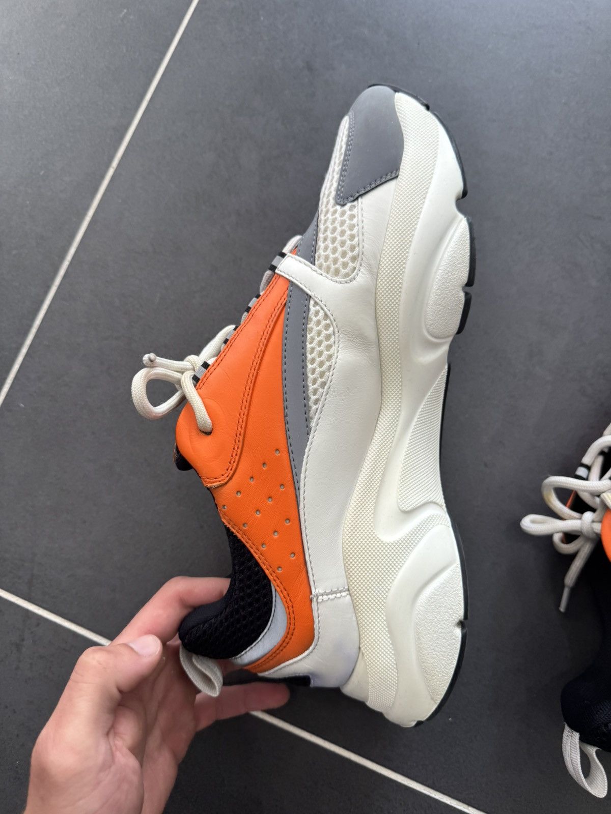 Dior Dior b22 white/orange Size US 12 / EU 45 - 12 Thumbnail
