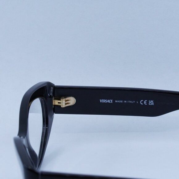 Versace 🕶️ New Versace VE3369 GB1 53mm Eyeglasses - Black Frame Size ONE SIZE - 6 Thumbnail