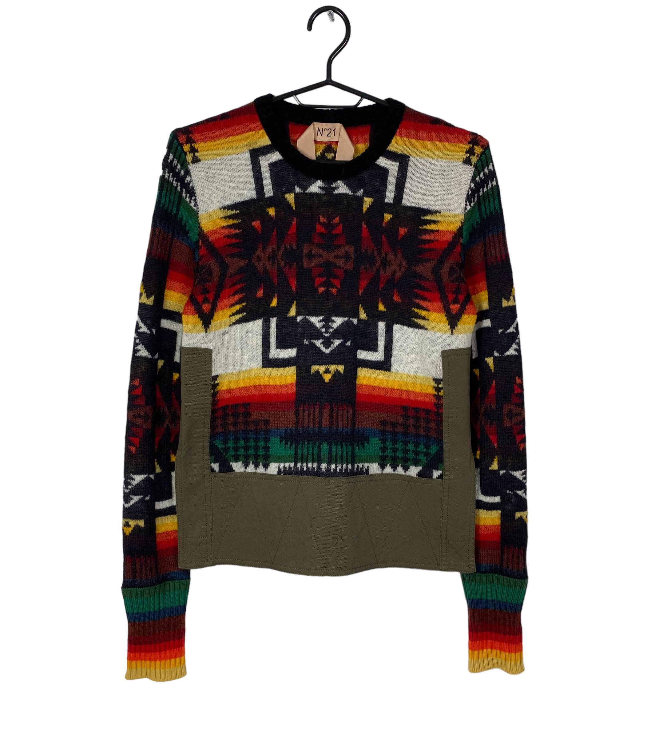 N21 Numero 21 N21 Sweater alpaca-wool printed pullover size 38 Size XS / US 0-2 / IT 36-38 - 7 Thumbnail