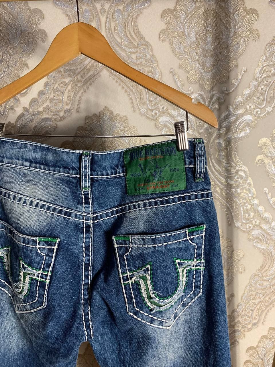 True Religion VINTAGE TRUE RELIGION DENIM JEANS DESIGNER RETRO Y2K 90s USA Size US 32 / EU 48 - 12 Thumbnail