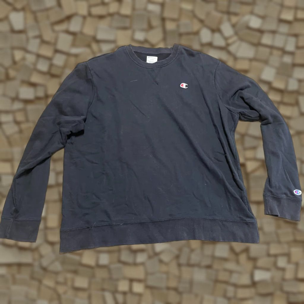 Champion Champion Sweatshirt Men's XL Black Long Sleeve Crew Neck Size US XL / EU 56 / 4 - 1 Thumbnail