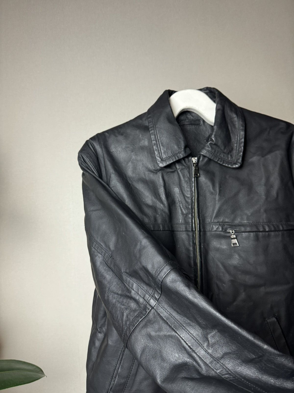 Genuine Leather Y2K Vintage Oversized Detroit Leather Jacket ysl gucci prada Size US M / EU 48-50 / 2 - 4 Thumbnail