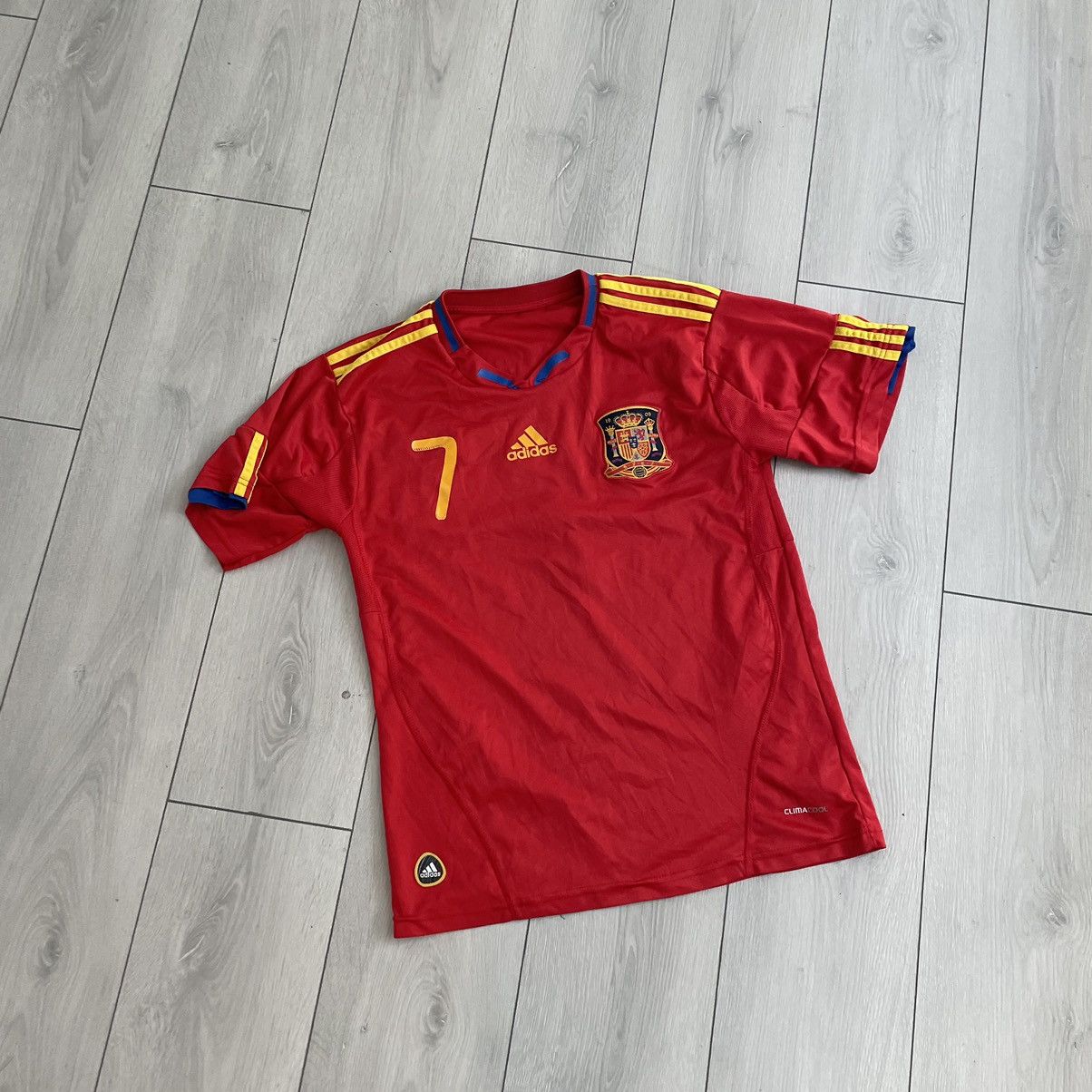 David Villa 7 SPAIN Y2k Jersey shirt tee adidas blokecore