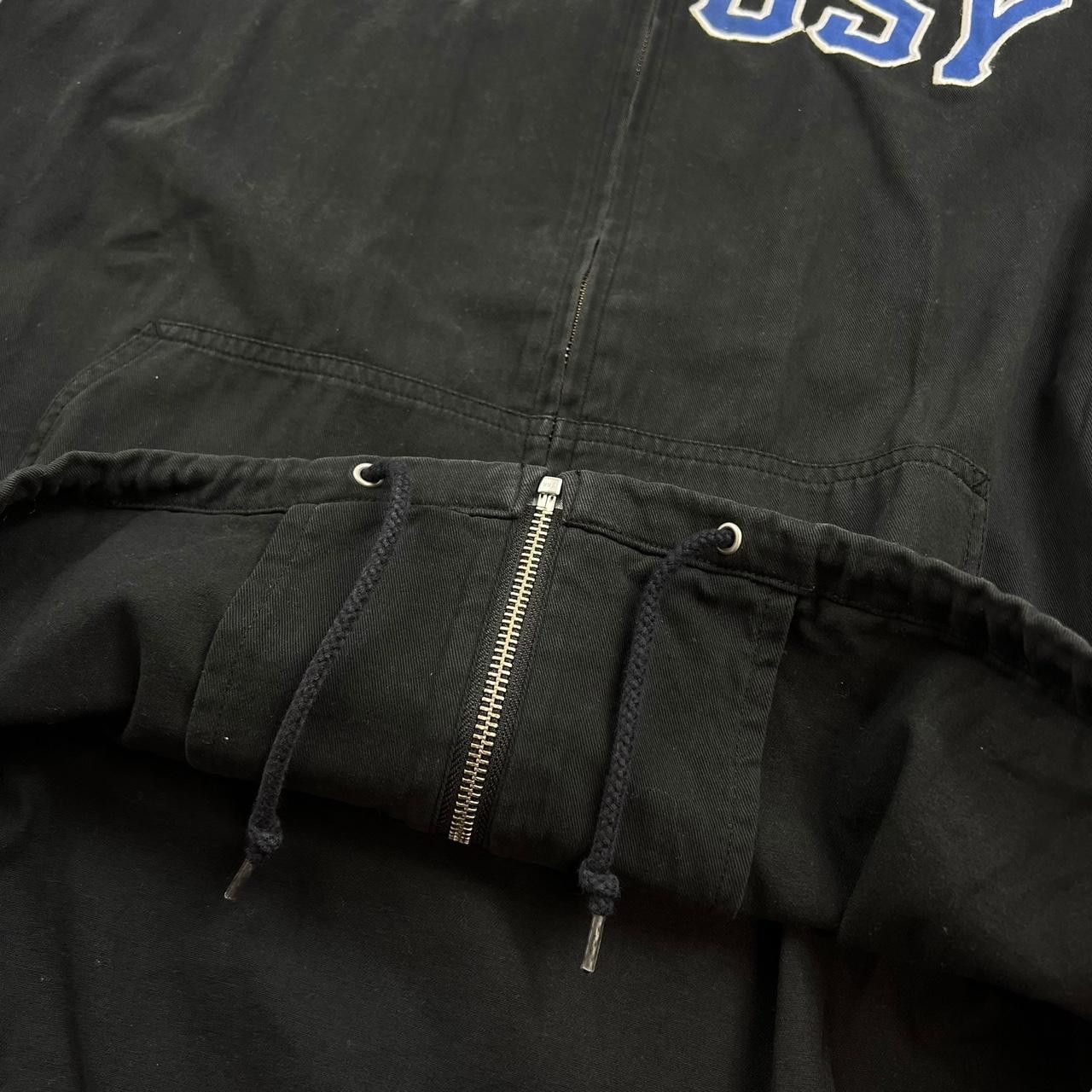 Stussy Vintage Black Stussy Jacket Blue Spellout - Extra Large Size US XL / EU 56 / 4 - 5 Thumbnail
