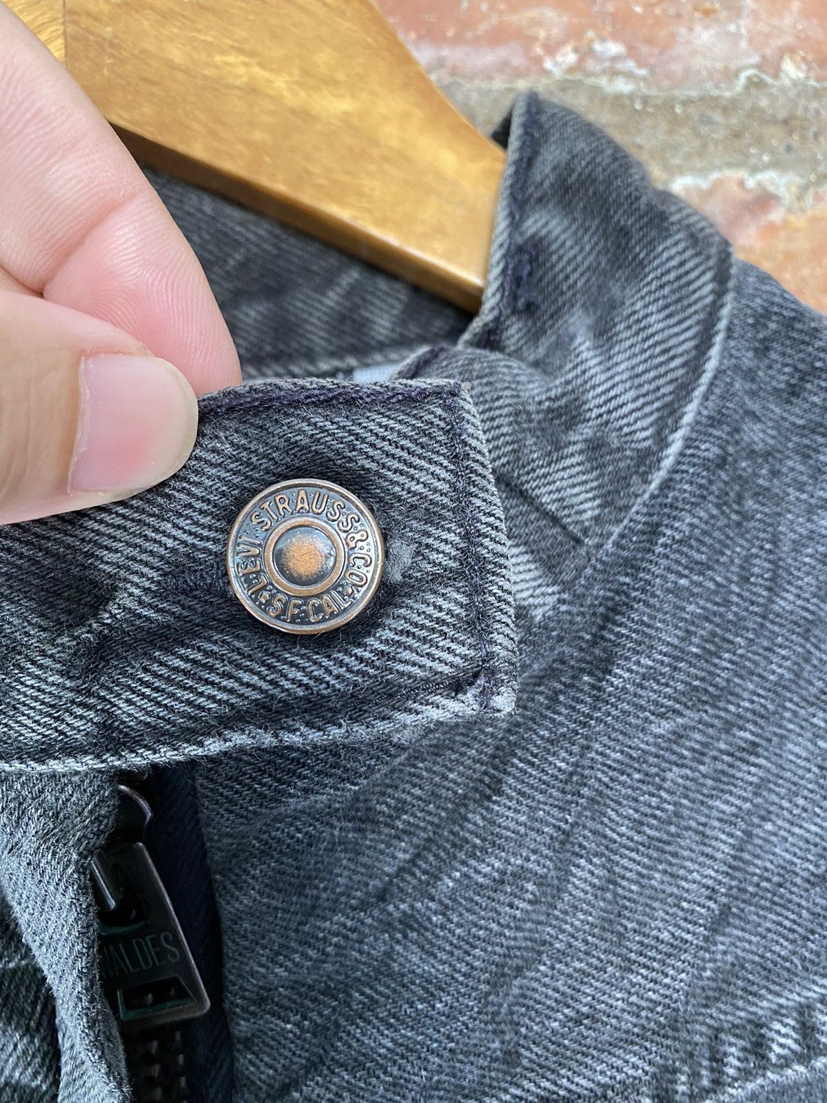 Japanese Brand × Nepenthes × Yasuyuki Ishii Vtg Cut and Rebuild Levis Ink Japan Waldes Zipper Size US XS / EU 42 / 0 - 12 Thumbnail