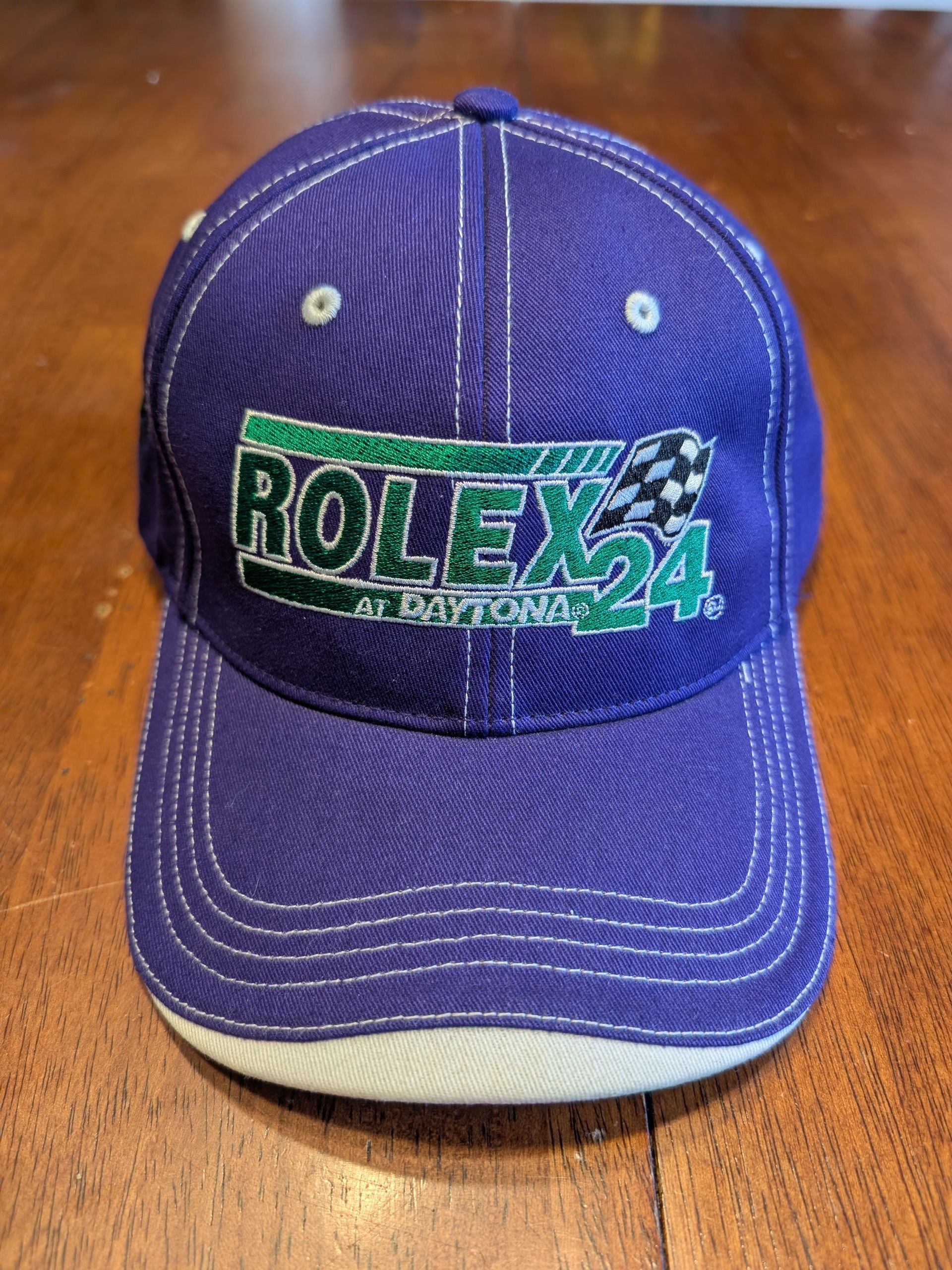 Richardson 2014 Rolex Daytona 24 HR Purple Embroidered Strapback Hat Size ONE SIZE - 1 Thumbnail