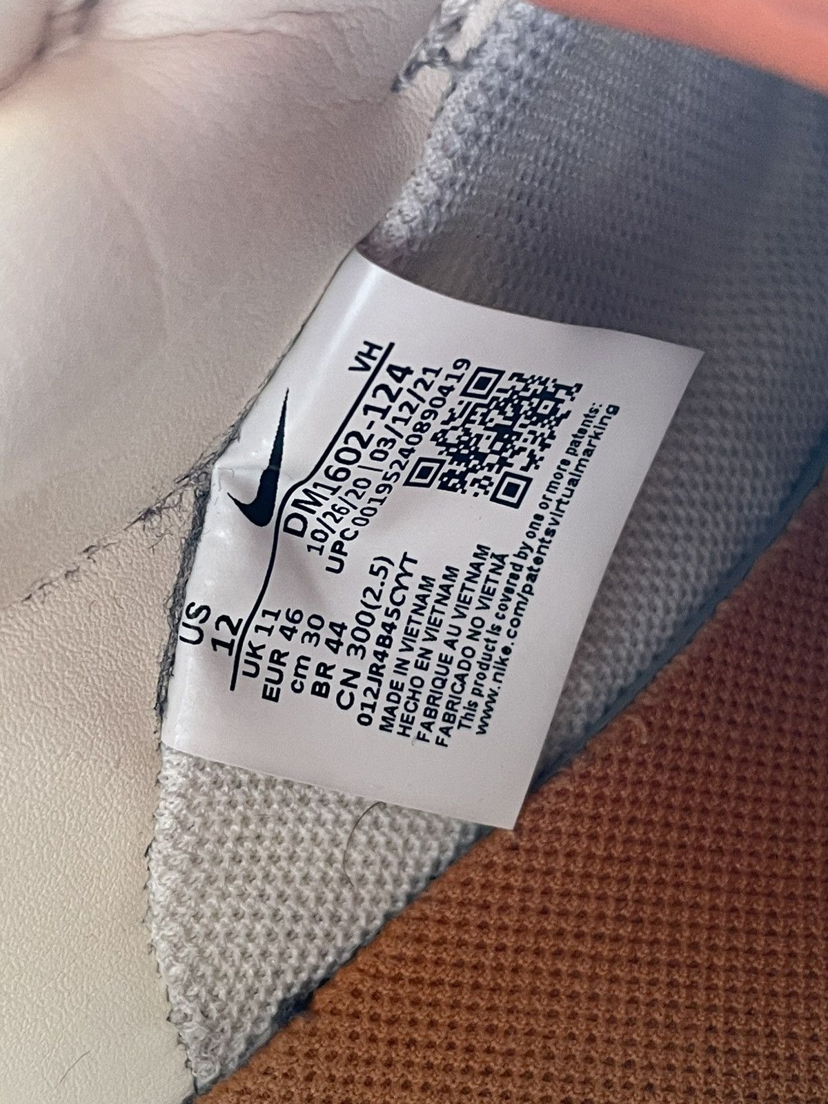 Nike × Off-White 100% Original Nike x Off-White Dunk Low Lot 22 of 50 Virgil Size US 12 / EU 45 - 15 Thumbnail